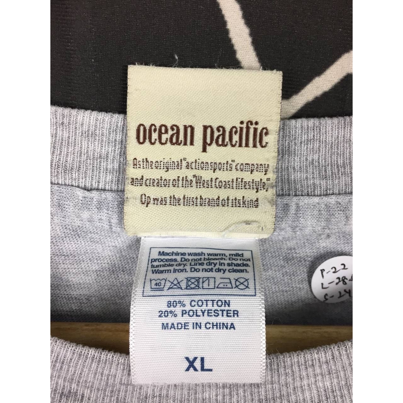 Ocean Pacific × Vintage Ocean Pacific OP Sunwear Spell Out Long Sleeve Tee Size US L / EU 52-54 / 3 - 9 Thumbnail