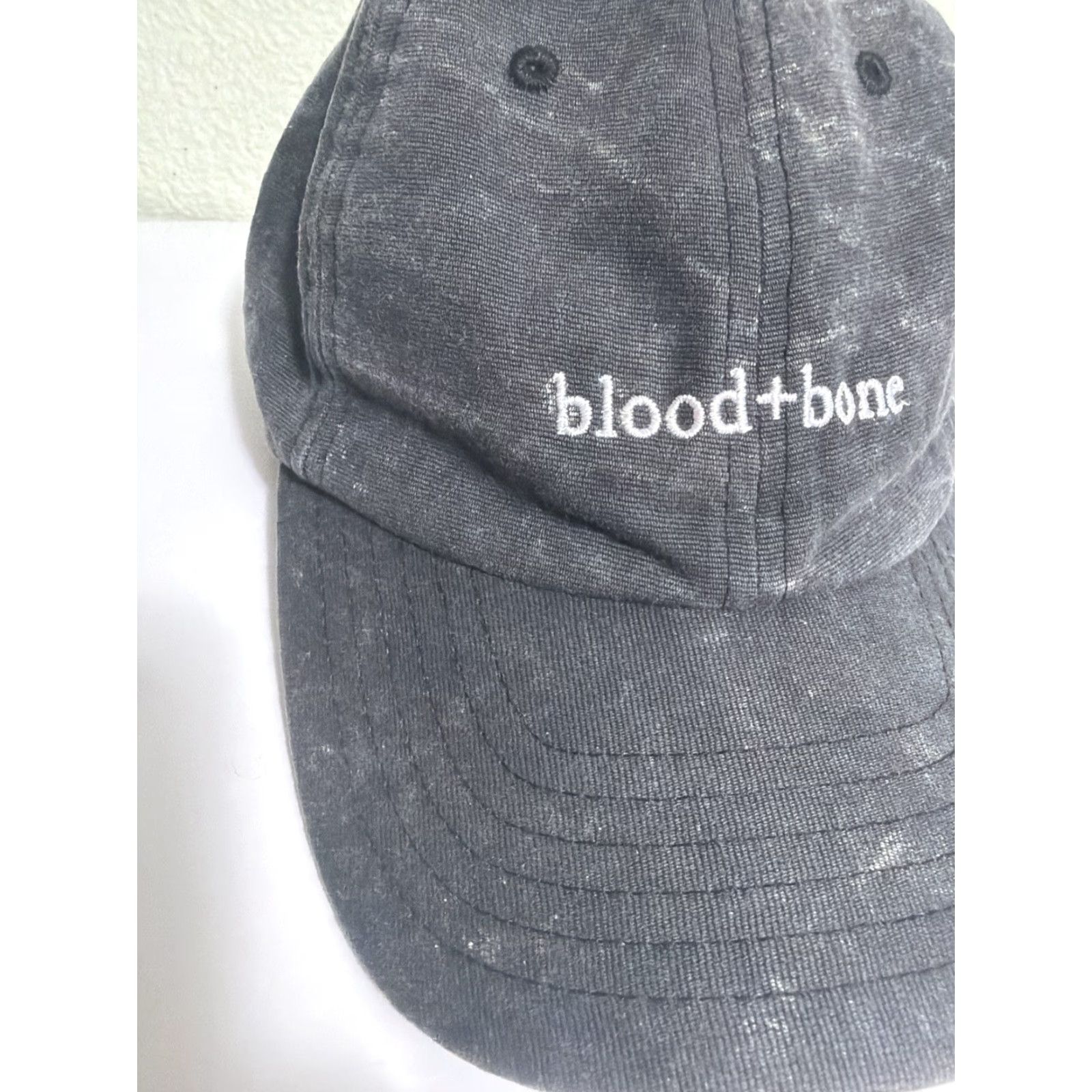 Vintage VINTAGE Blood And Bone Dad Hat Strapback Gray Cotton Distressed Size ONE SIZE - 2 Thumbnail