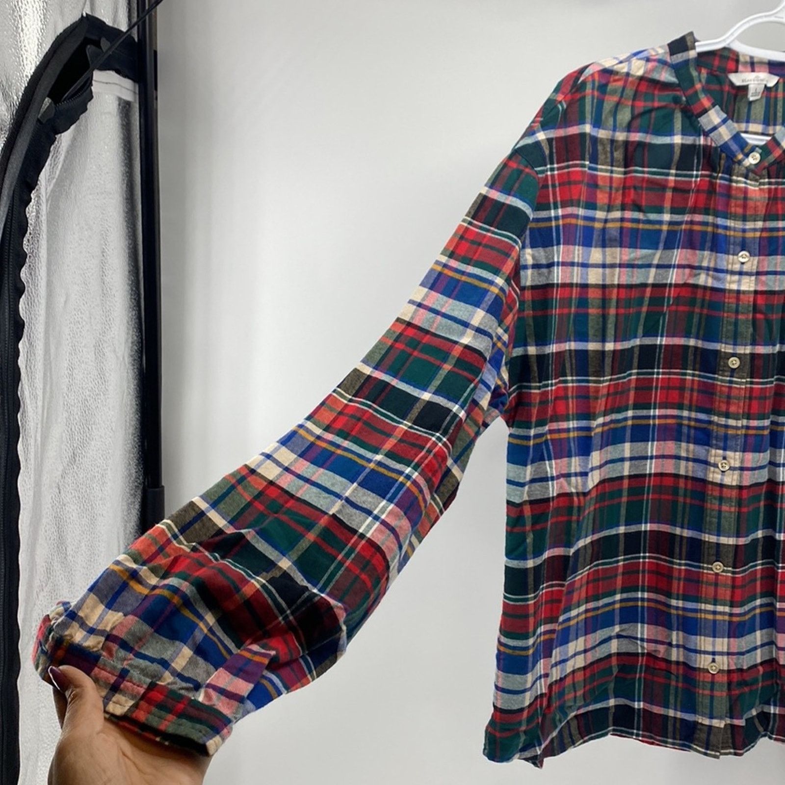 L.L. Bean L.L. Bean Shirt Red green plaid Signature Flannel size L Size L / US 10 / IT 46 - 3 Thumbnail