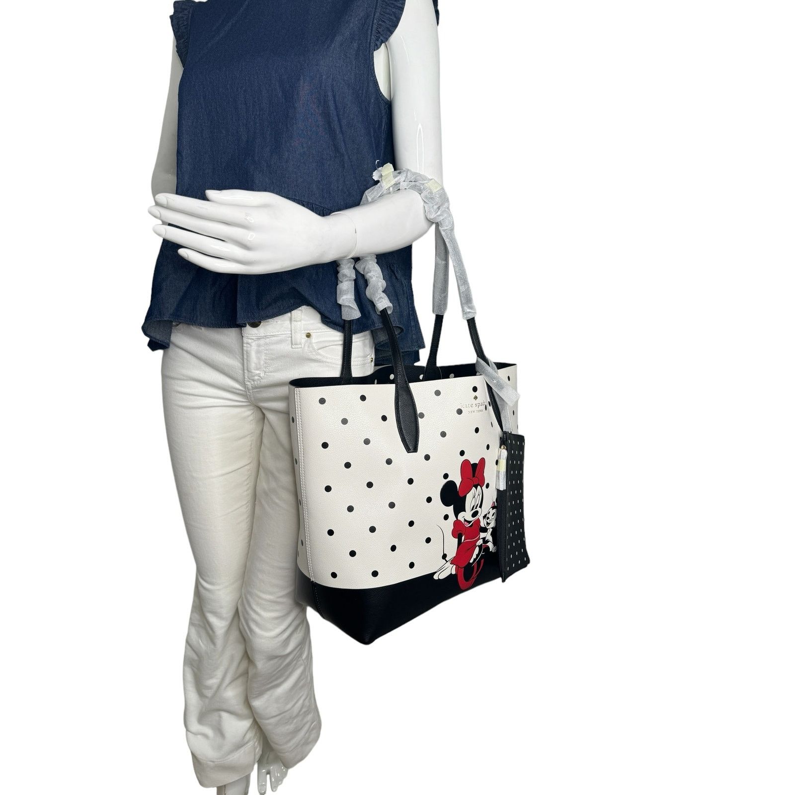 Kate Spade Kate Spade X Disney Reversible Minnie Mouse Large Tote Bag Size ONE SIZE - 4 Thumbnail