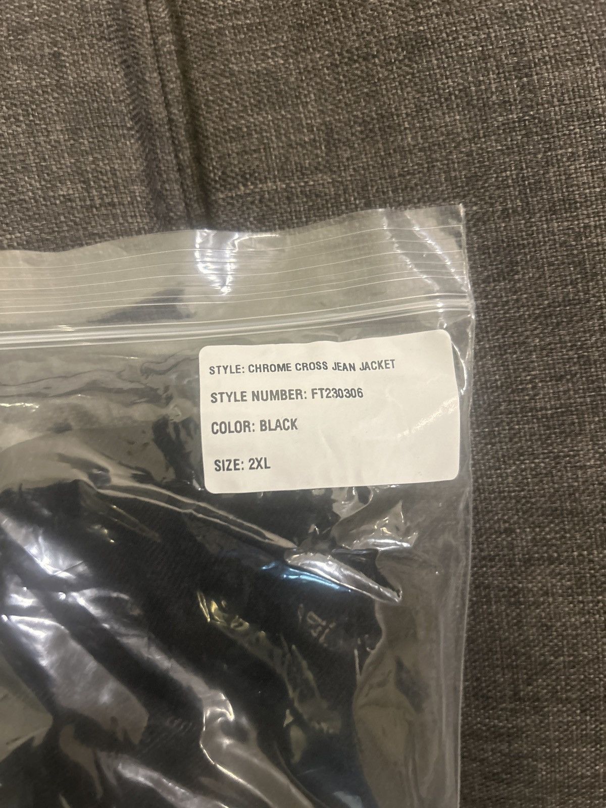 Fuck The Population FTP Cross Logo Denim Trucker Jacket Black Size US XXL / EU 58 / 5 - 5 Thumbnail