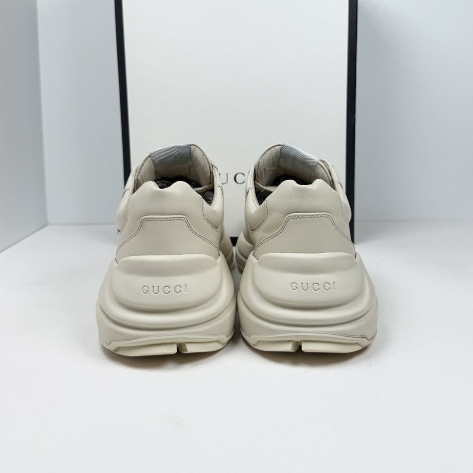 Gucci Size 7.5US - Gucci Rython Ivory Leather Hawaii Size US 7.5 / EU 40-41 - 5 Thumbnail