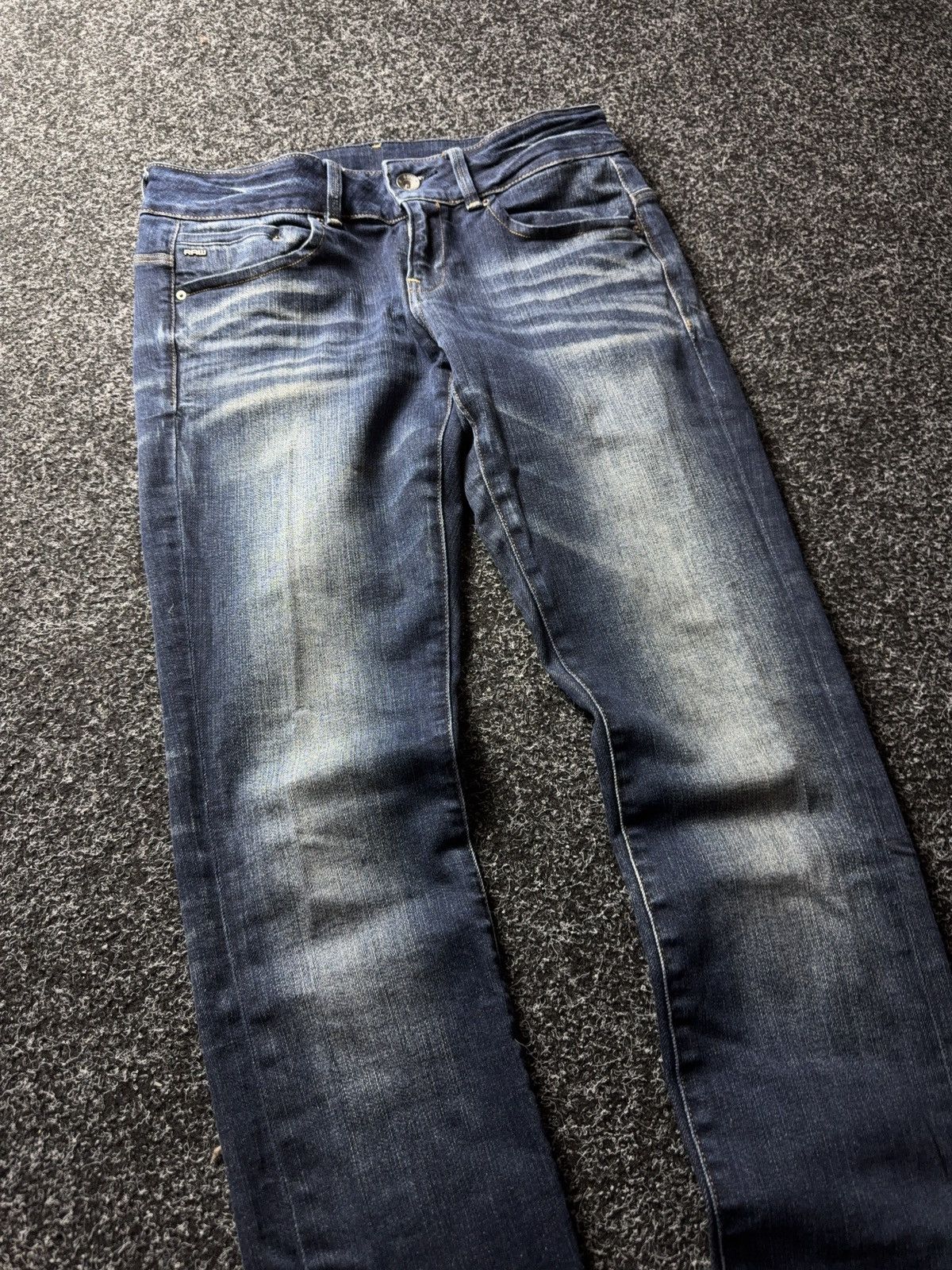 G-Star Y2K G-Star RAW Midge Cody Mid Skinny Jeans Distressed Wash Size 28" / US 6 / IT 42 - 5 Thumbnail