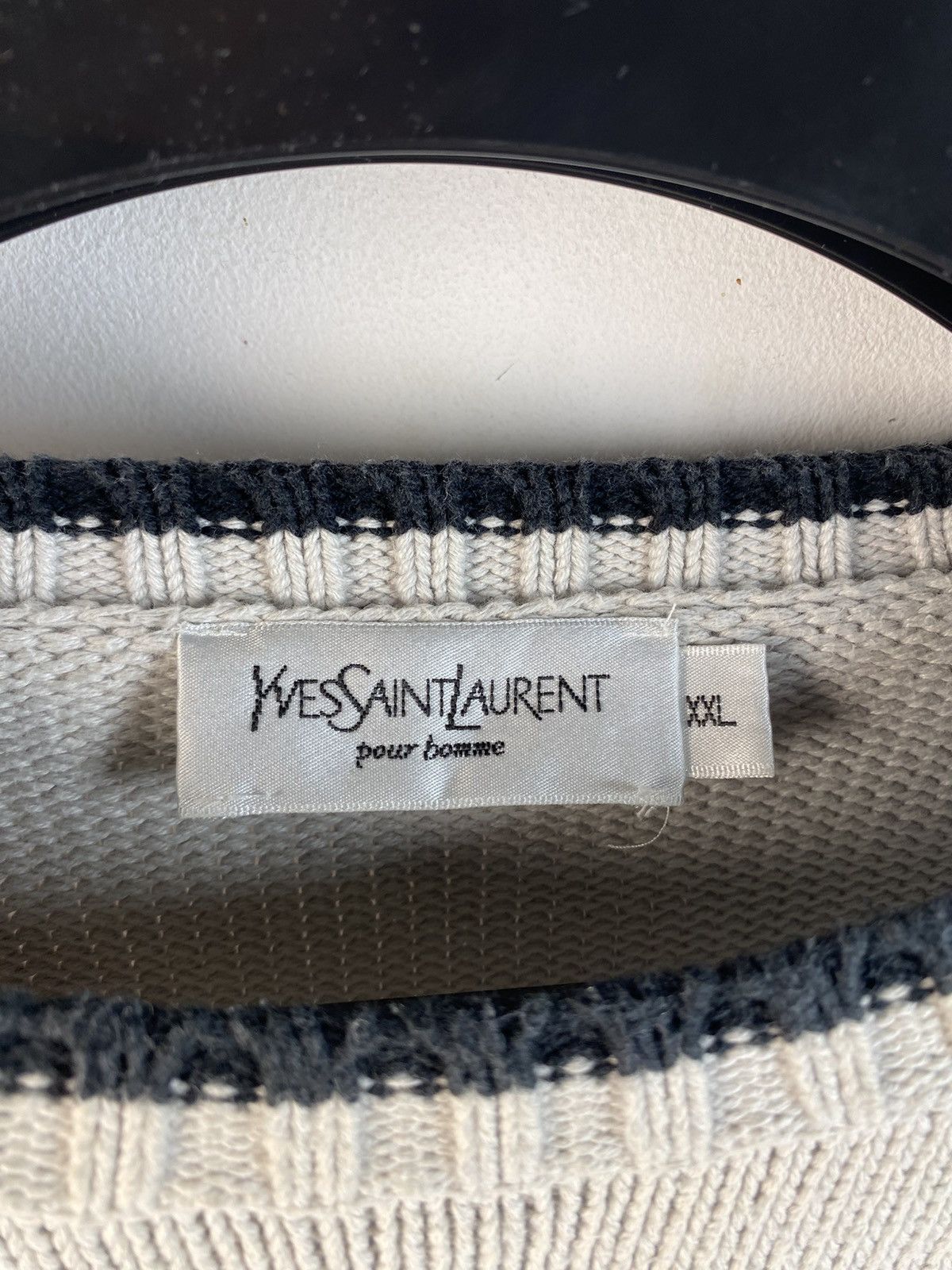 Pale YSL Sweater Knit Yves Saint Laurent Sweater