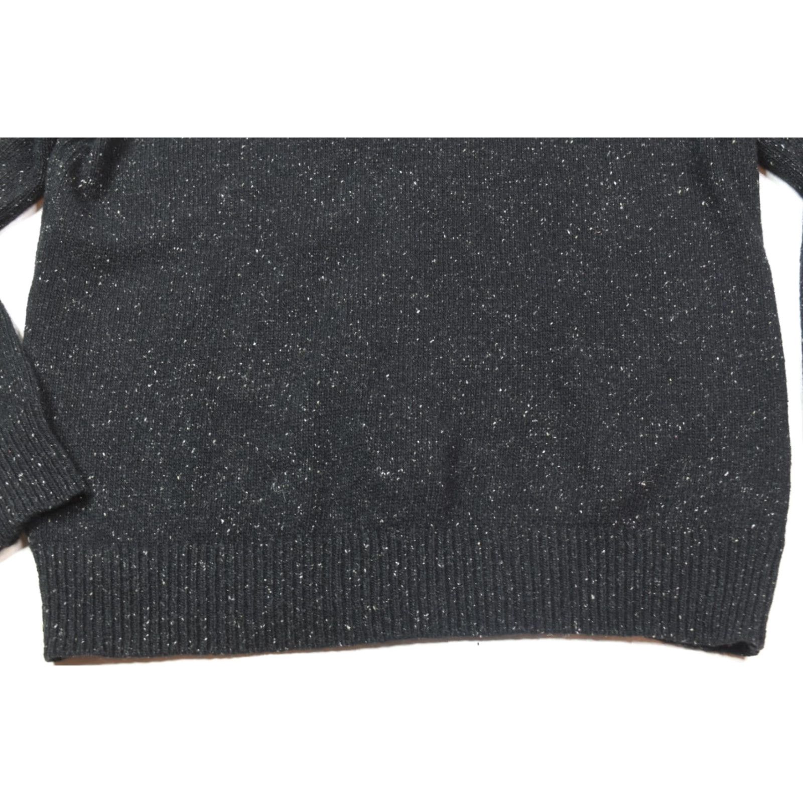 UNTUCKit UNTUCKit Van Douzer Donegal Sweater Mens Large Black Mock Neck Long Sleeve Wool Size US L / EU 52-54 / 3 - 3 Thumbnail