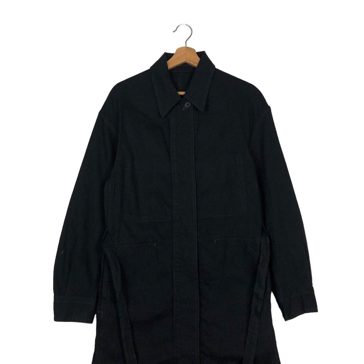 Japanese Brand 🔥Vintage Long Jacket Chore Rich Black Uniqlo Undercover Jpn Size US M / EU 48-50 / 2 - 8 Thumbnail