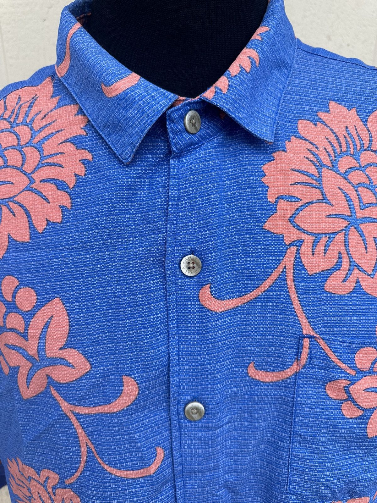 Other Kahala Hawaiian Print Blue/Orange Full Button Men's 2XL Size US XXL / EU 58 / 5 - 3 Thumbnail