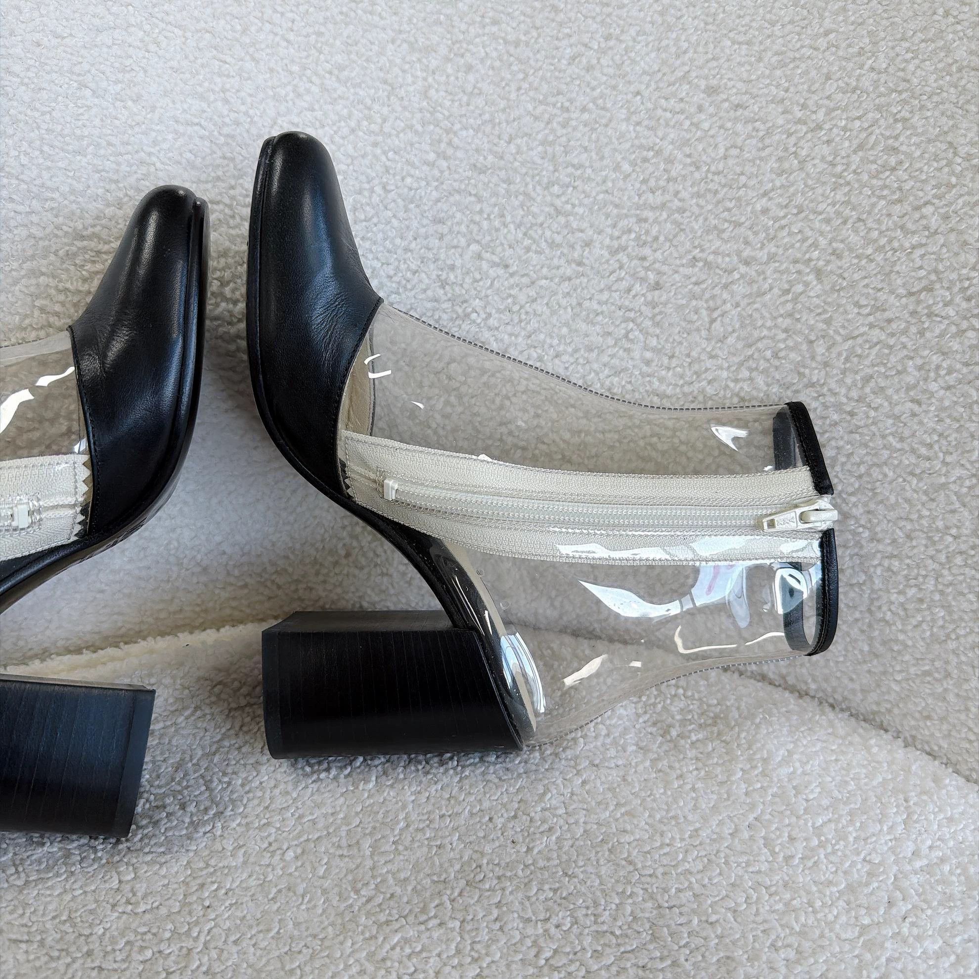 MM6 mm6 Maison Margiela Clear Heeled Ankle Boots 37 Size US 6.5 / IT 36.5 - 5 Thumbnail