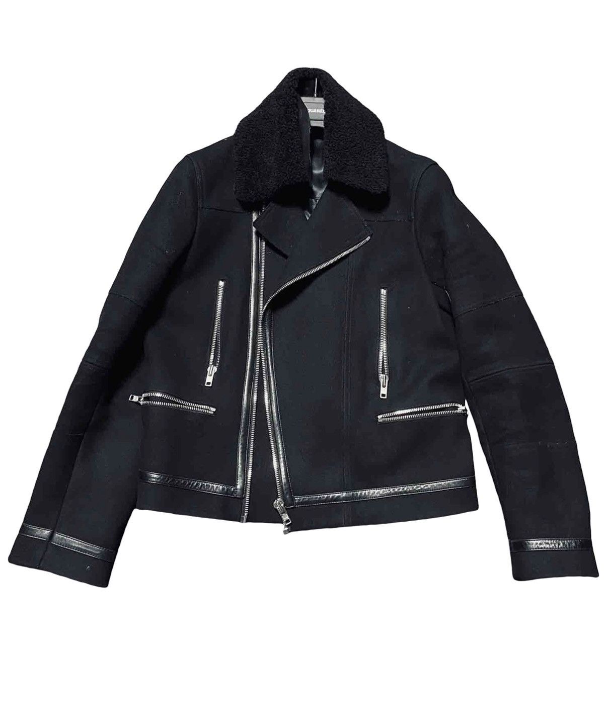 Sandro Sandro Paris Archive Wool Biker Jacket Size S / US 4 / IT 40 - 6 Thumbnail