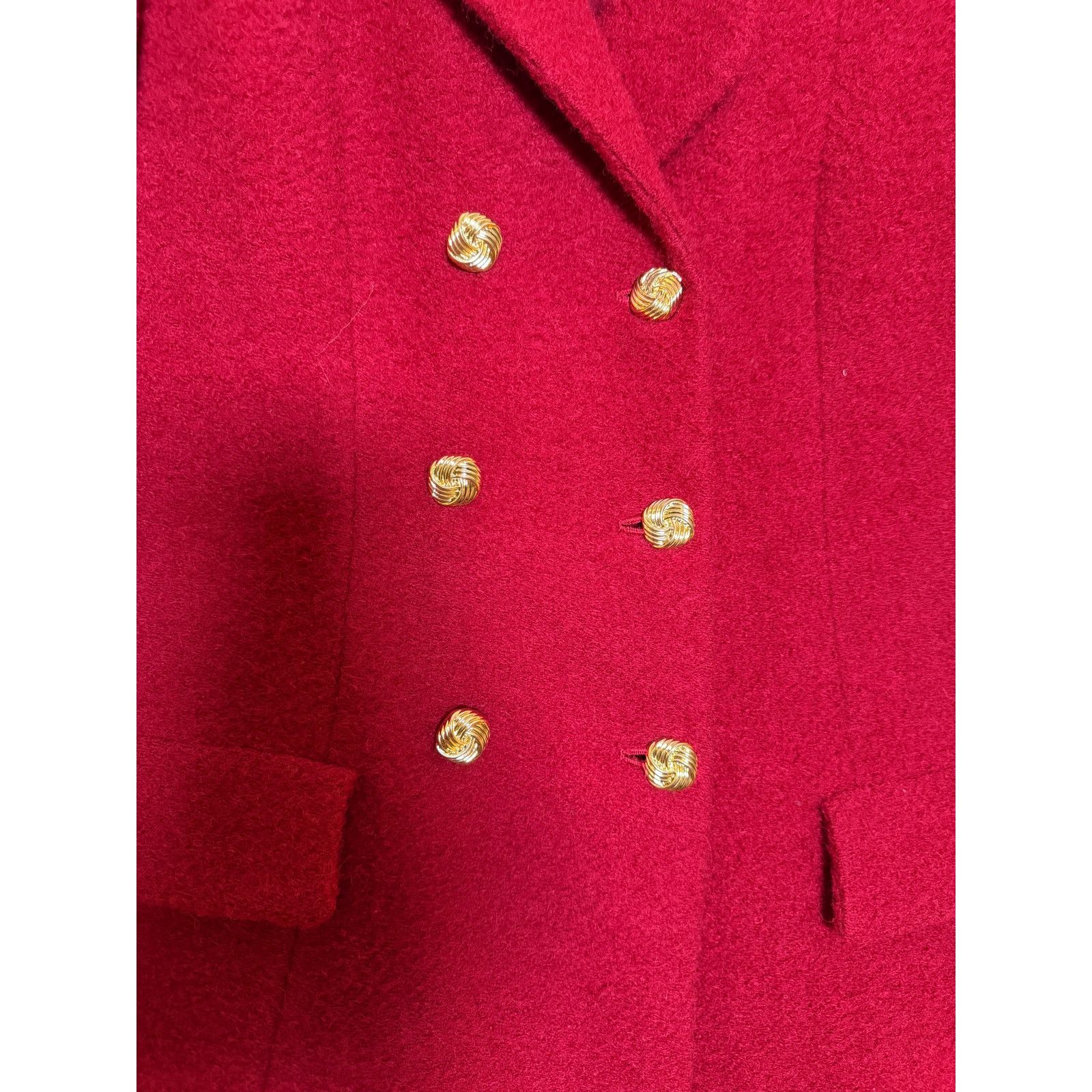 Bill Blass Bill Blass Saks Fifth Av Red Blazer W/ Gold Buttons Size S / US 4 / IT 40 - 5 Thumbnail