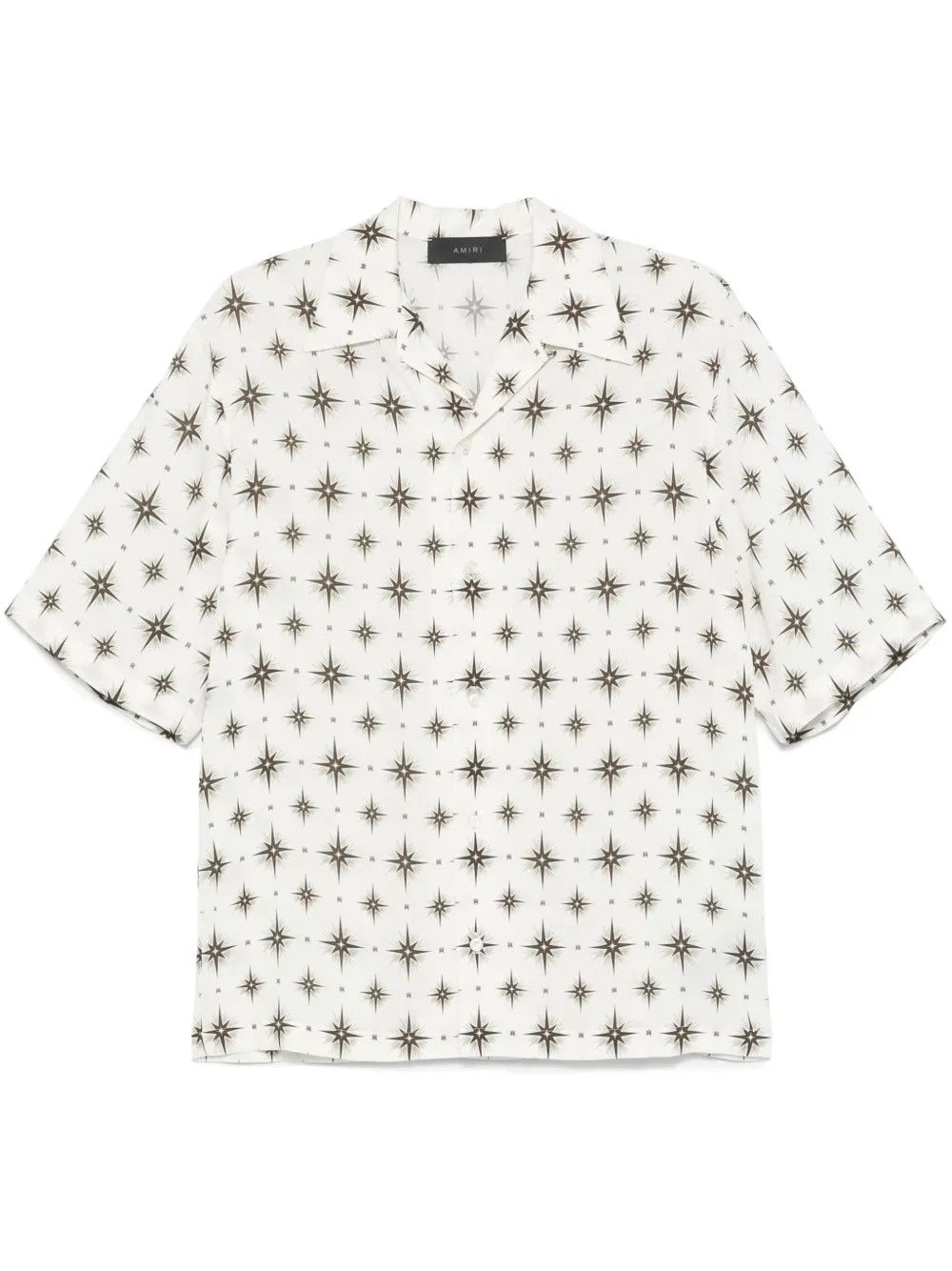 Amiri o1h1sh10525 Micro Starburst Camp Shirt in White Size US L / EU 52-54 / 3 - 1 Thumbnail