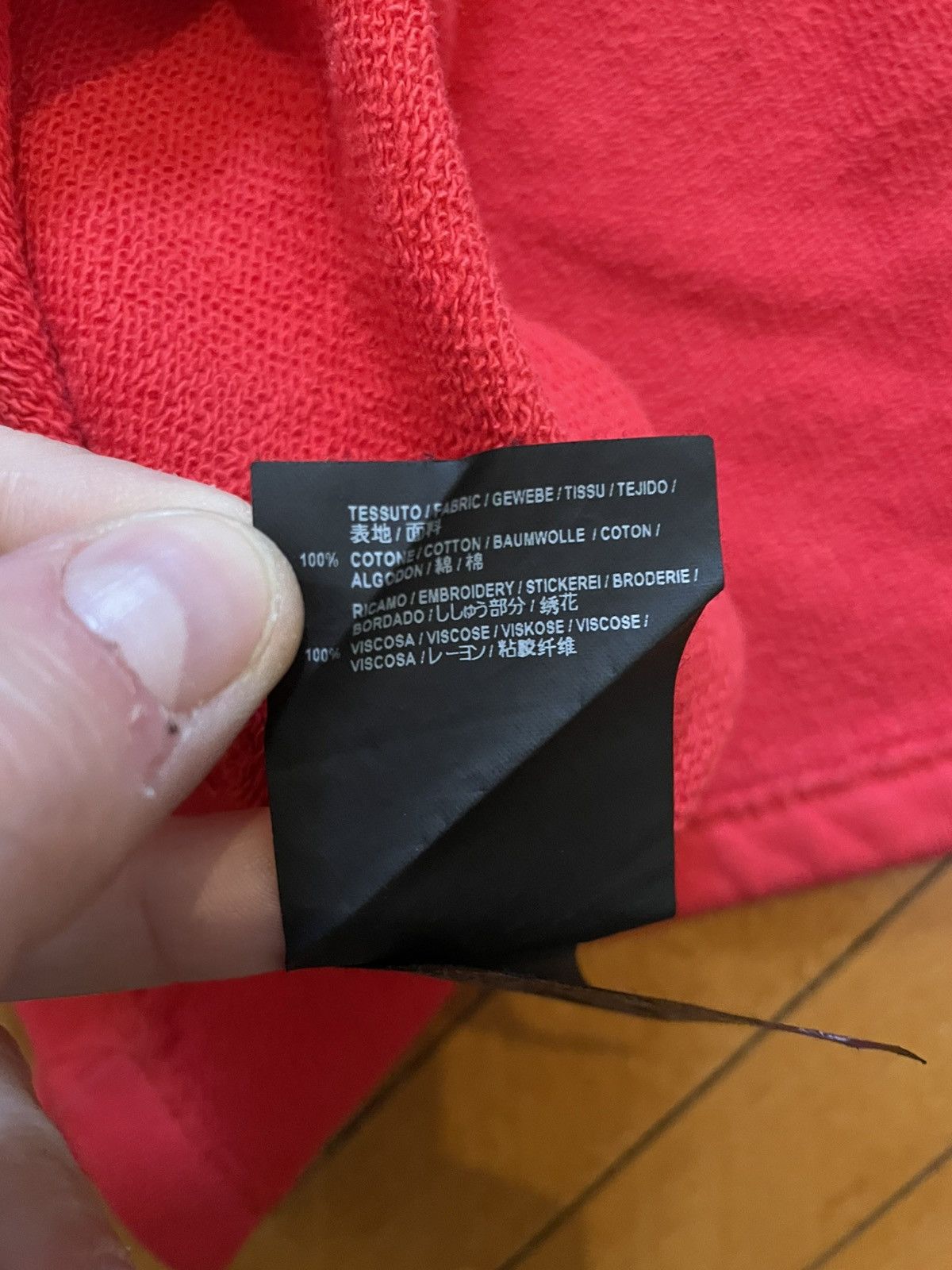 Balenciaga Balenciaga Red Boxy Cropped Hoodie Size US XXL / EU 58 / 5 - 10 Thumbnail