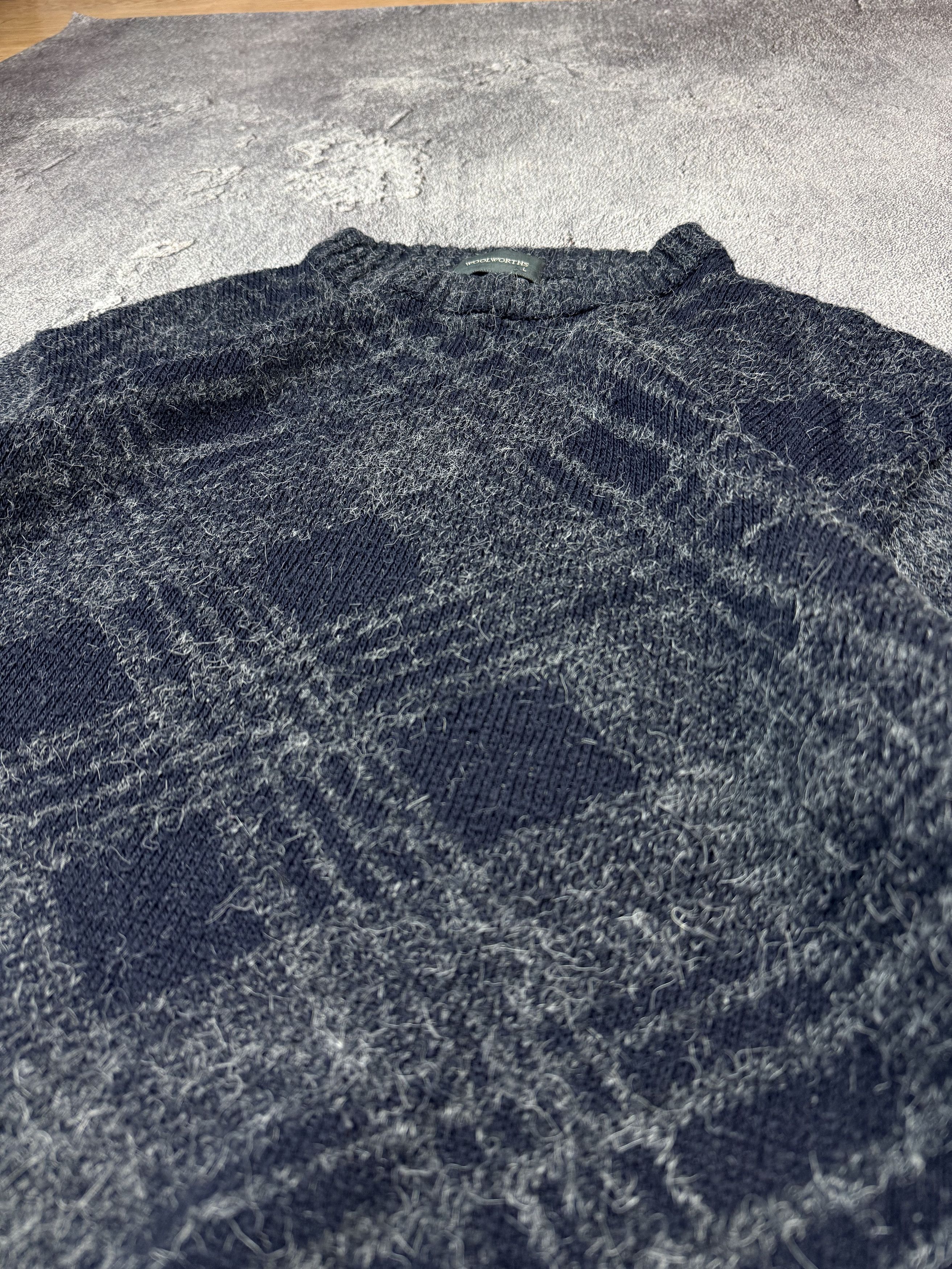 If Six Was Nine Y2K Mohair Avant Garde Grey Sweater 2000s Style Size US L / EU 52-54 / 3 - 4 Thumbnail
