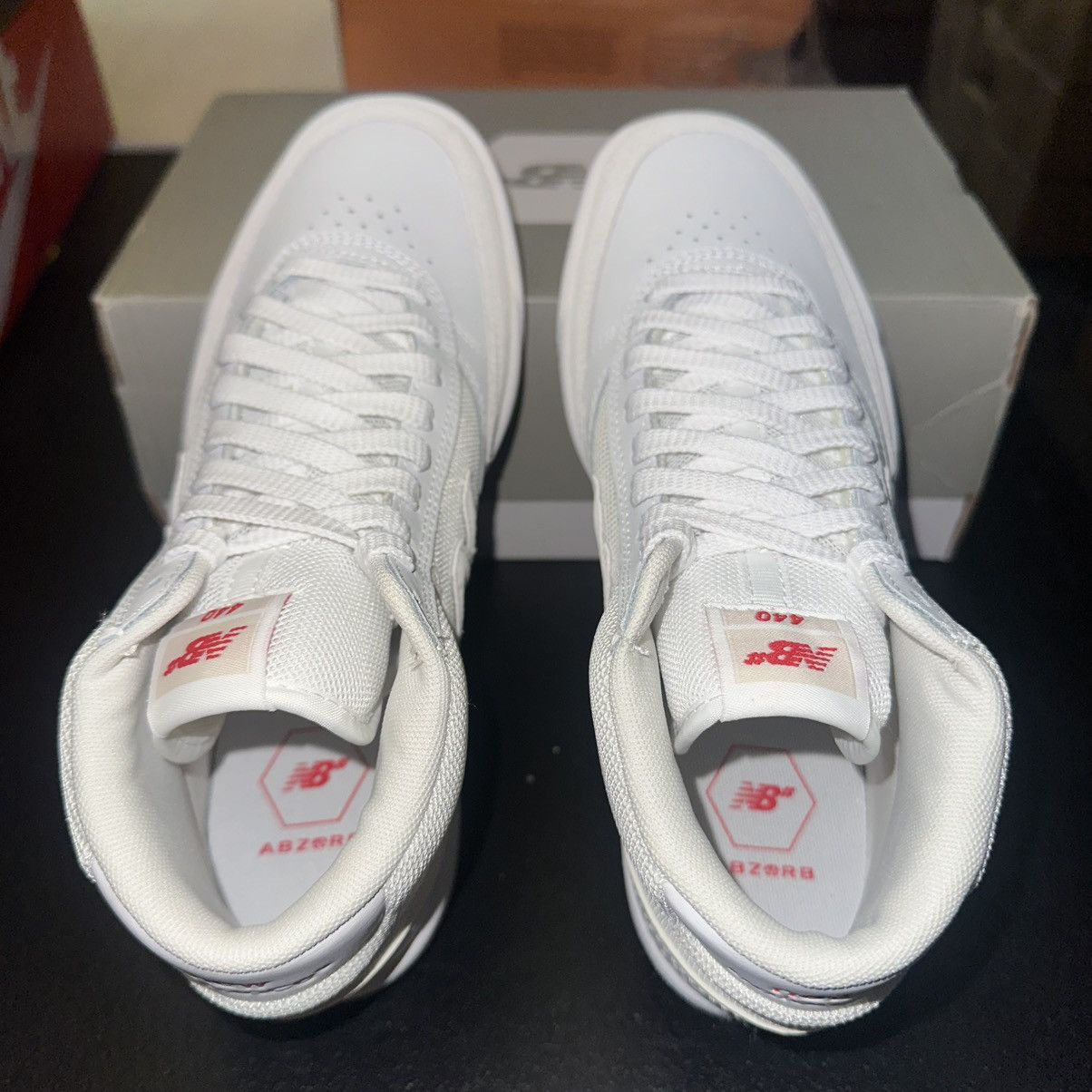 New Balance Size 6 (7.5W) - New Balance Numeric 440 High “Triple White” Size US 6 / EU 39 - 3 Thumbnail