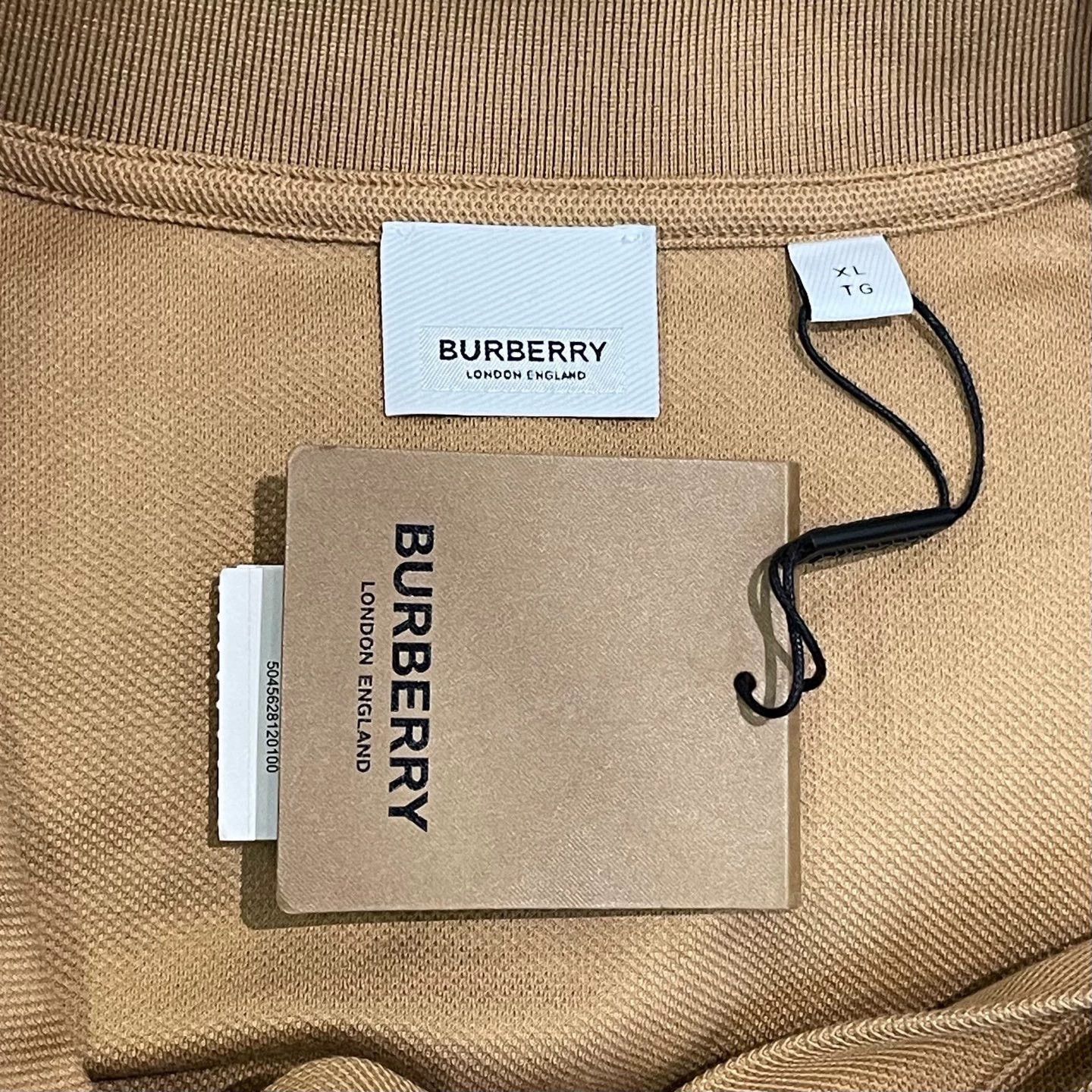 Burberry burberry brown short sleeve polo shirt Size US XL / EU 56 / 4 - 5 Thumbnail