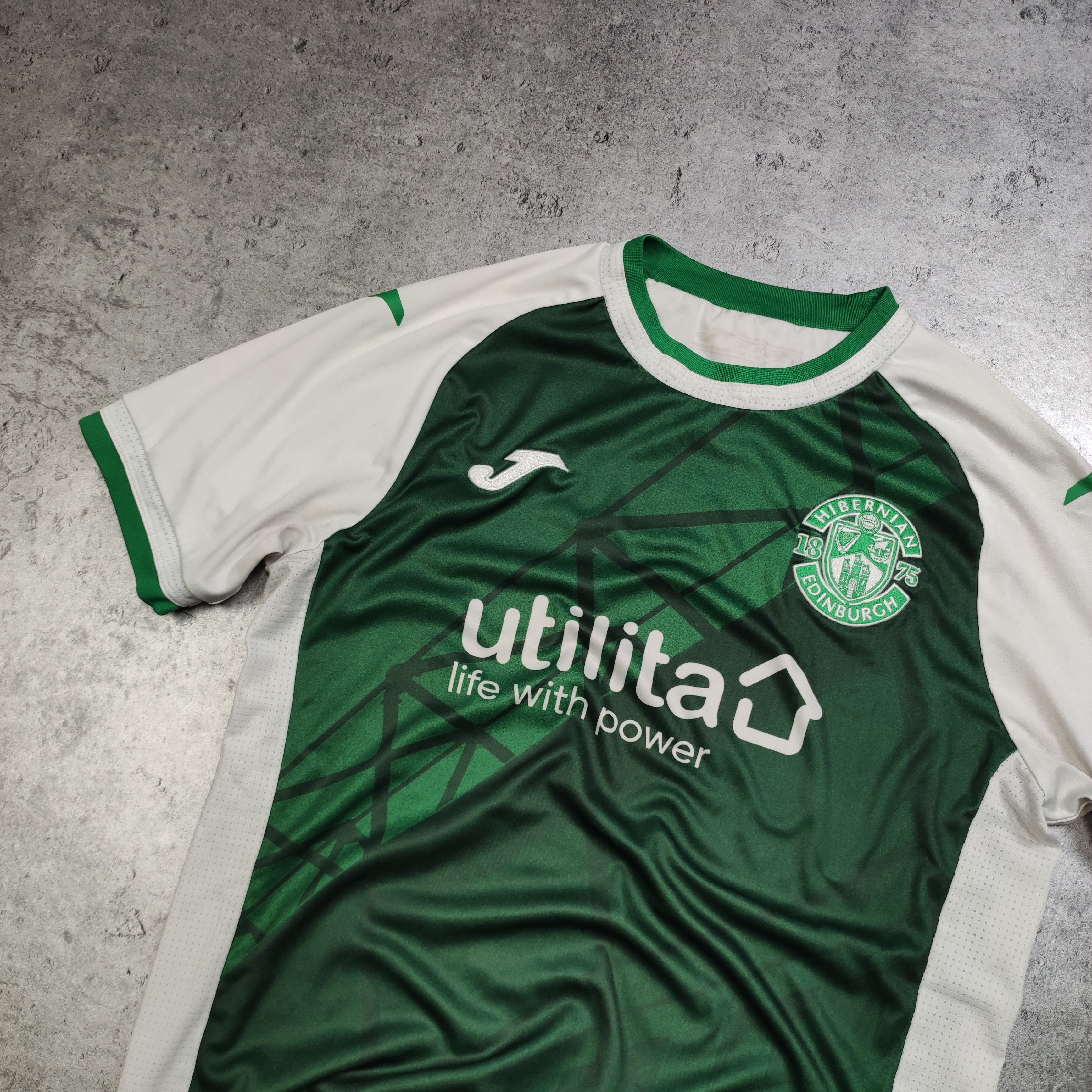 Vintage RARE Football Soccer Hibernian Edinburgh Home Jersey Size US M / EU 48-50 / 2 - 4 Thumbnail