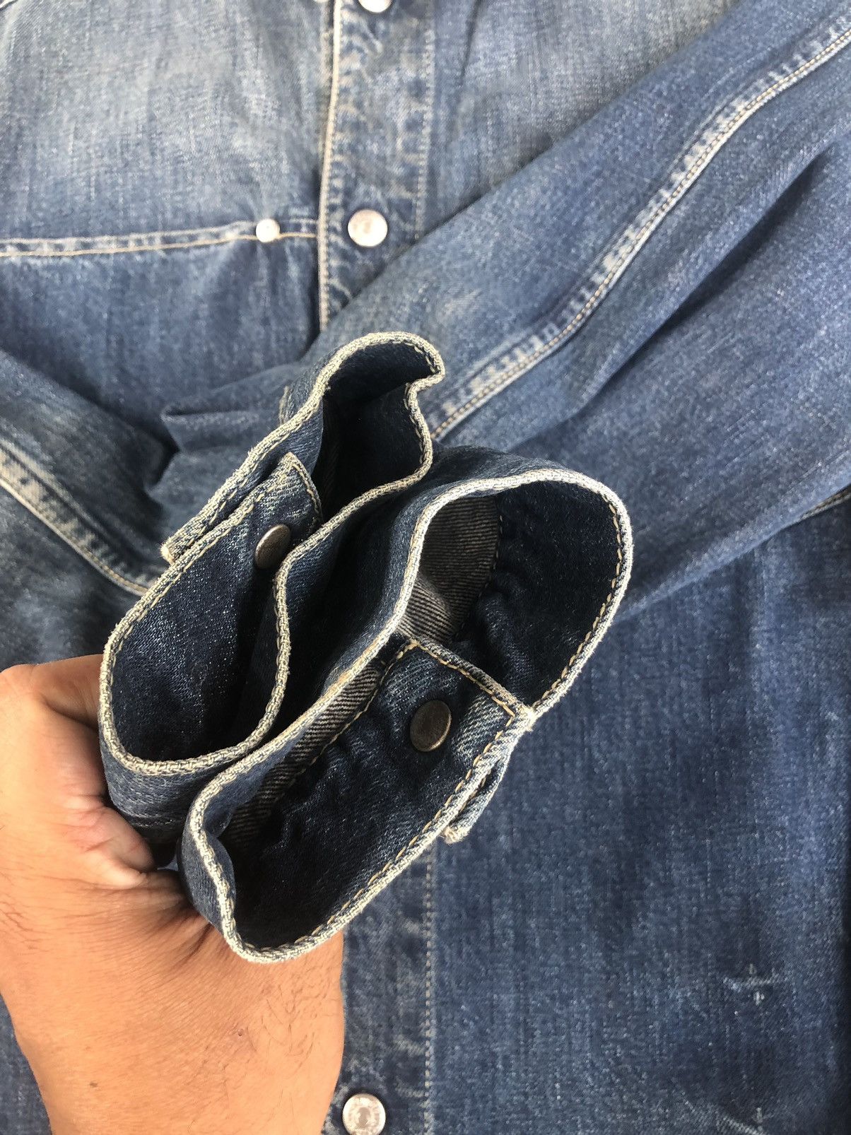 Levi's Y2k Levis Engineered Type 1 Denim Jacket Distressed Size US L / EU 52-54 / 3 - 15 Thumbnail