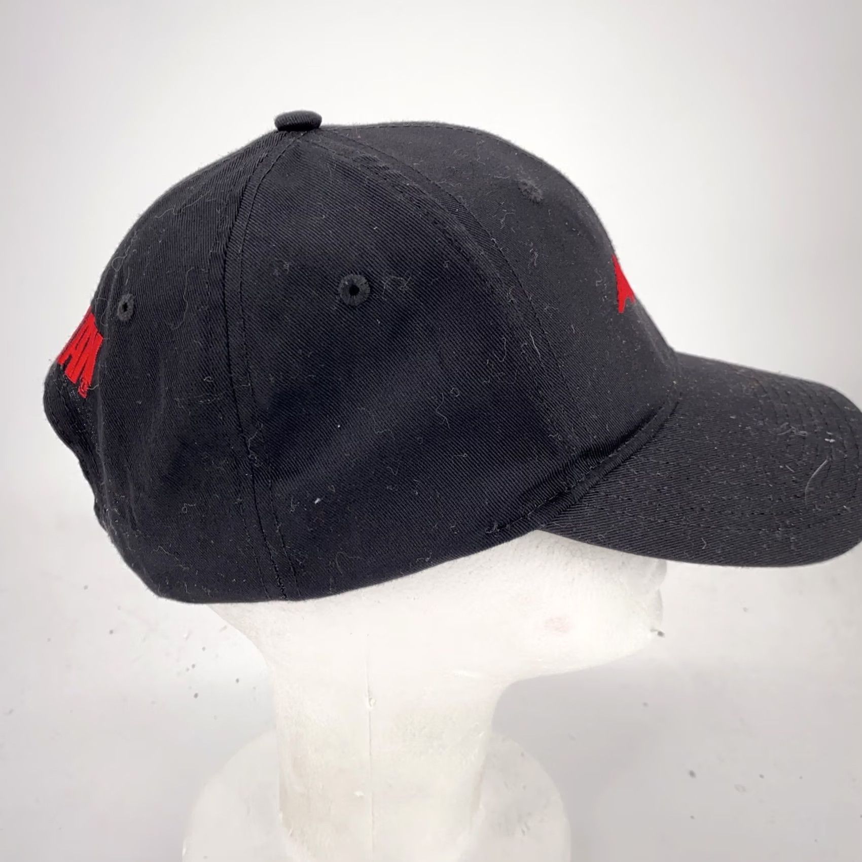 DC Comics VINTAGE The Batman Hat Cap Snap Back Black Red Logo Embroidered Mens 2022 Size ONE SIZE - 4 Thumbnail