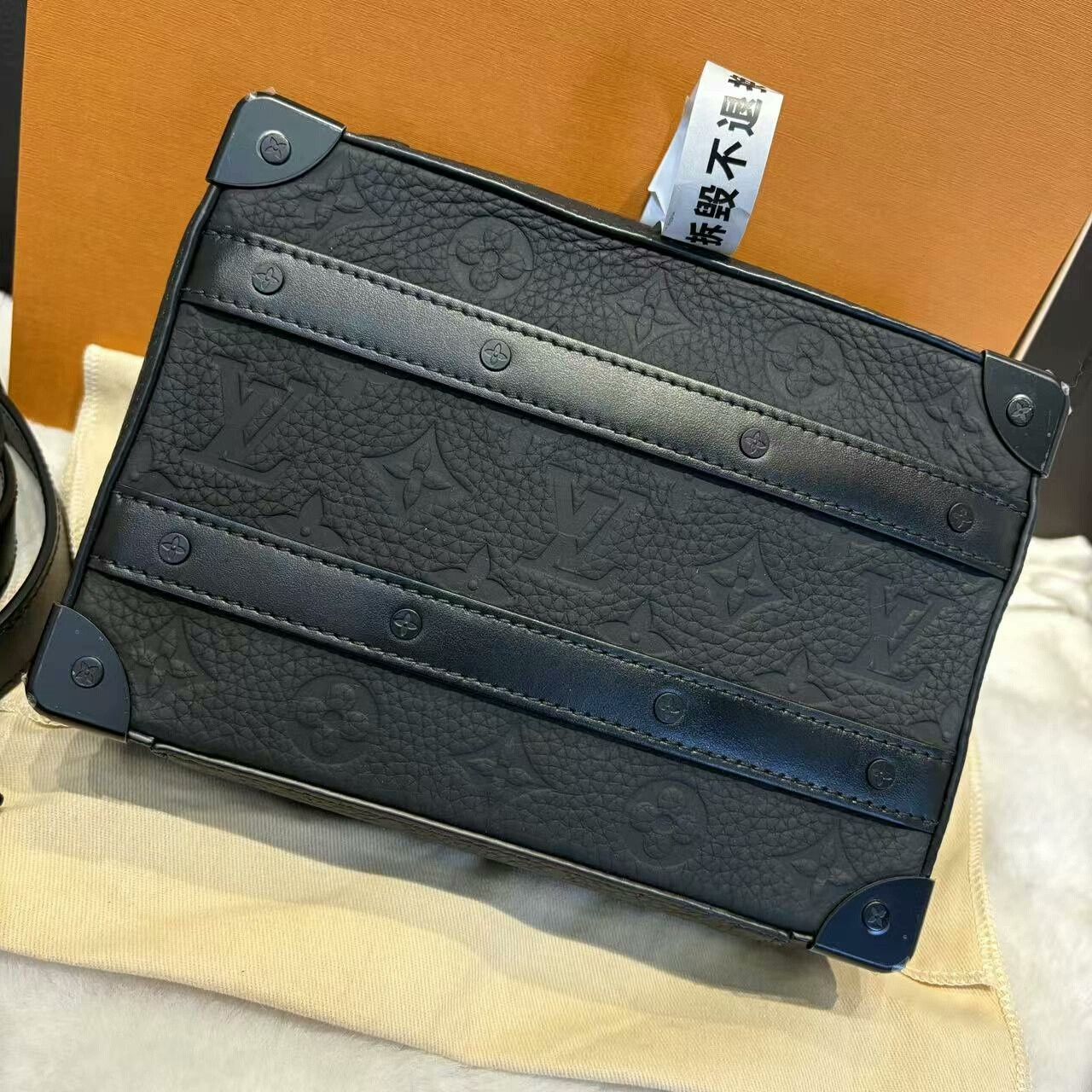 Louis Vuitton LV Black Soft Trunk Bag with Adjustable Strap Size ONE SIZE - 1 Thumbnail