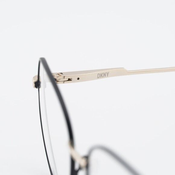 DKNY DKNY DK1034 001 Eyeglasses Black/Gold 51mm Square Frame Size ONE SIZE - 7 Thumbnail