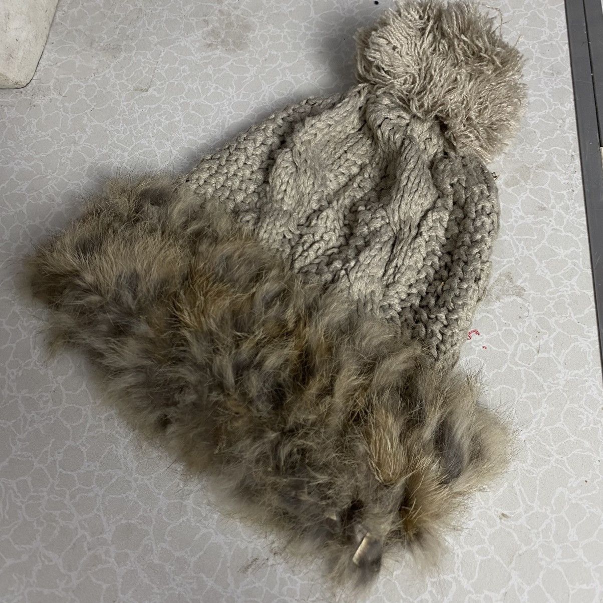 Japanese Brand × Vintage 2000s y2k mohair fur faux fuzzy angora beanie hats Size ONE SIZE - 4 Thumbnail