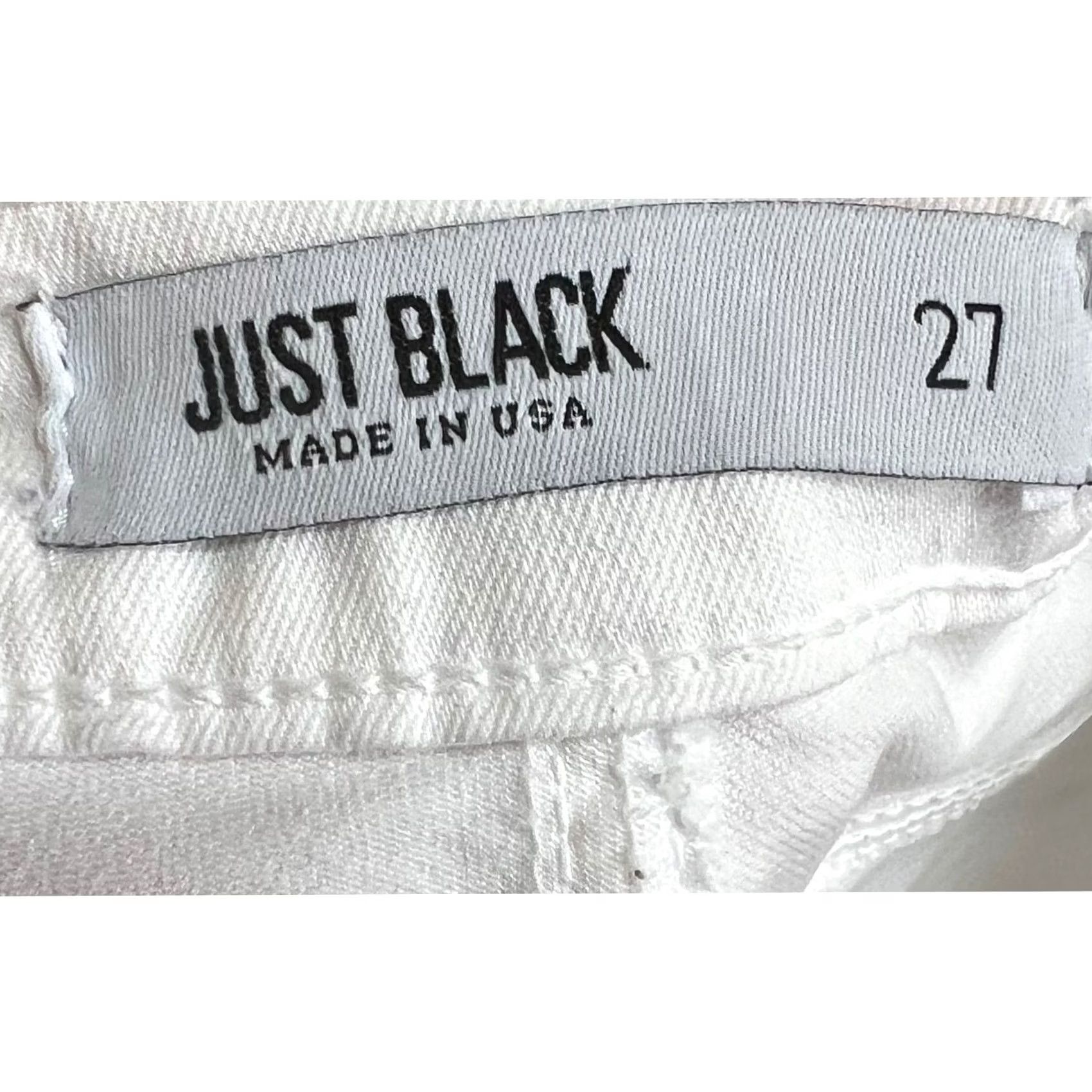 Vintage VINTAGE Just Black Jeans Womens Nadine White Skinny Raw Hem 27 Size 27" / US 4 / IT 40 - 6 Thumbnail