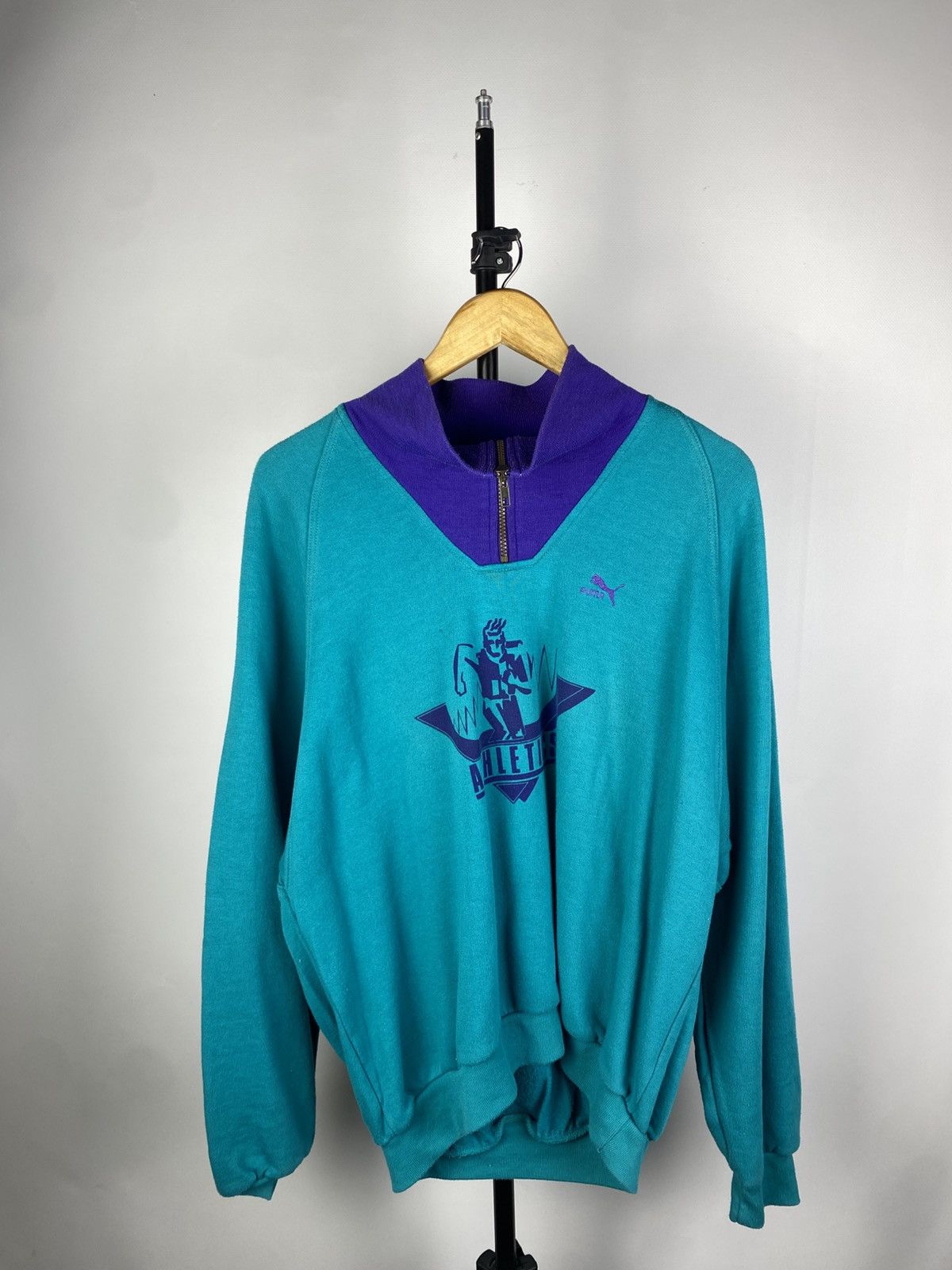 Puma × Vintage Vintage 90s PUMA Athletics logo Oversized y2k T Shirt Size US L / EU 52-54 / 3 - 1 Thumbnail