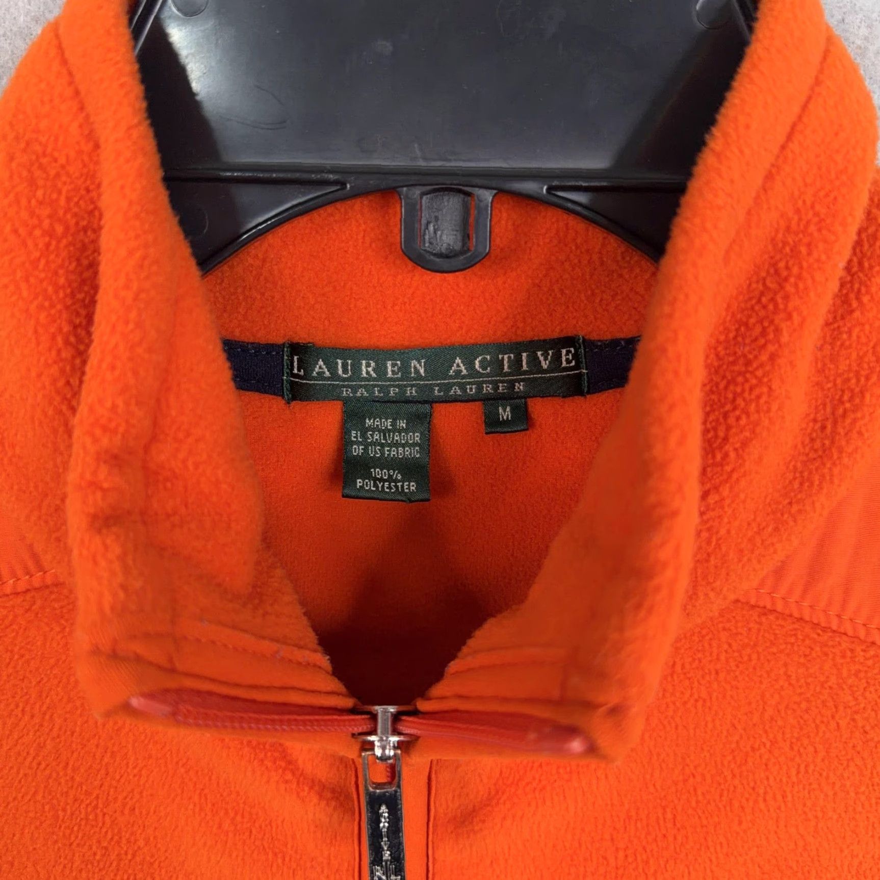 Ralph Lauren VINTAGE Lauren Ralph Lauren Vest Womens M Orange Fleece Layer Winter Outdoor Simple Zip Pockets RL Active Womens Firsh Size M / US 6-8 / IT 42-44 - 4 Thumbnail
