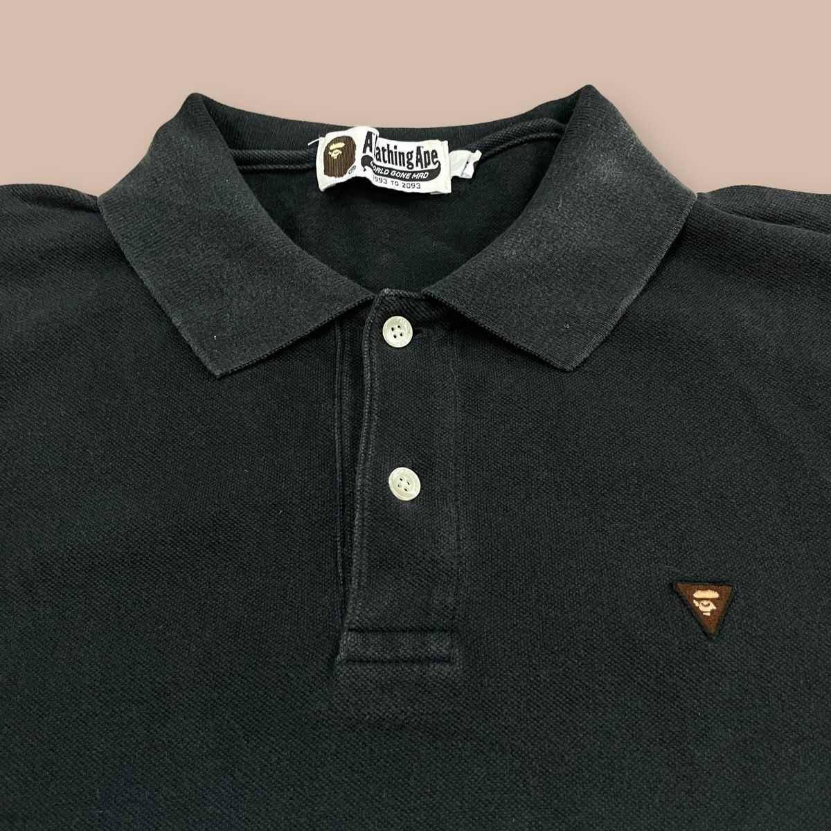 Bape A Bathing Ape Two Tones Polo Shirt Size US M / EU 48-50 / 2 - 9 Thumbnail