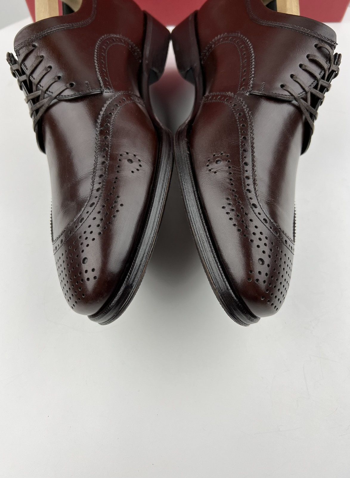 Salvatore Ferragamo SALVATORE FERRAGAMO Derby Leather Shoes MURANO Perforated Size US 8.5 / EU 41-42 - 9 Thumbnail
