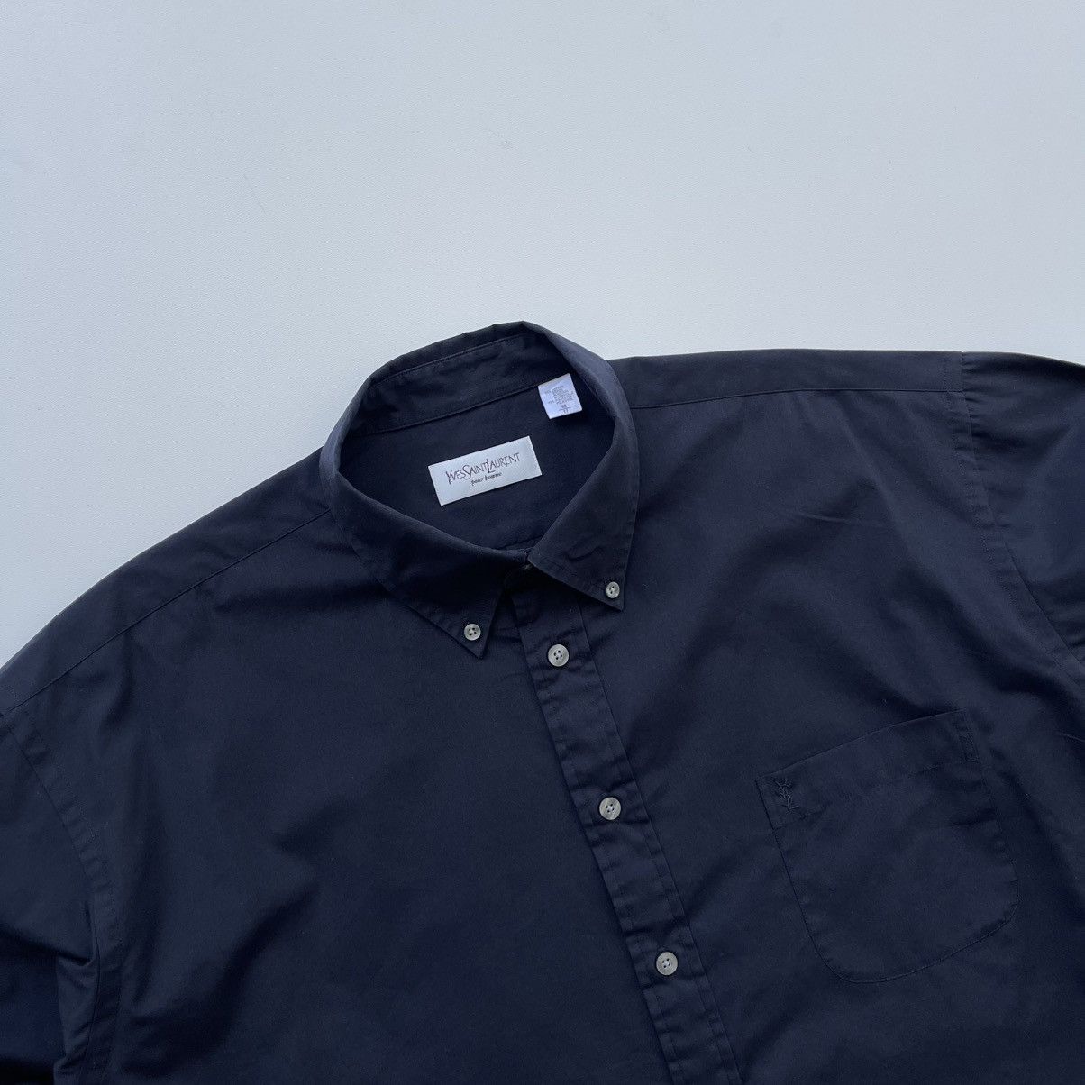Vintage × Yves Saint Laurent Yves Saint Laurent Pour Homme Vintage 90’s Long Sleeve Shirt Size US L / EU 52-54 / 3 - 2 Thumbnail