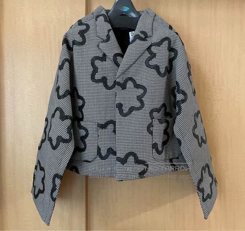 Comme des Garcons Comme Des Garcons Black Retro Houndstooth Two-Tone Top Size S / US 4 / IT 40 - 1 Thumbnail