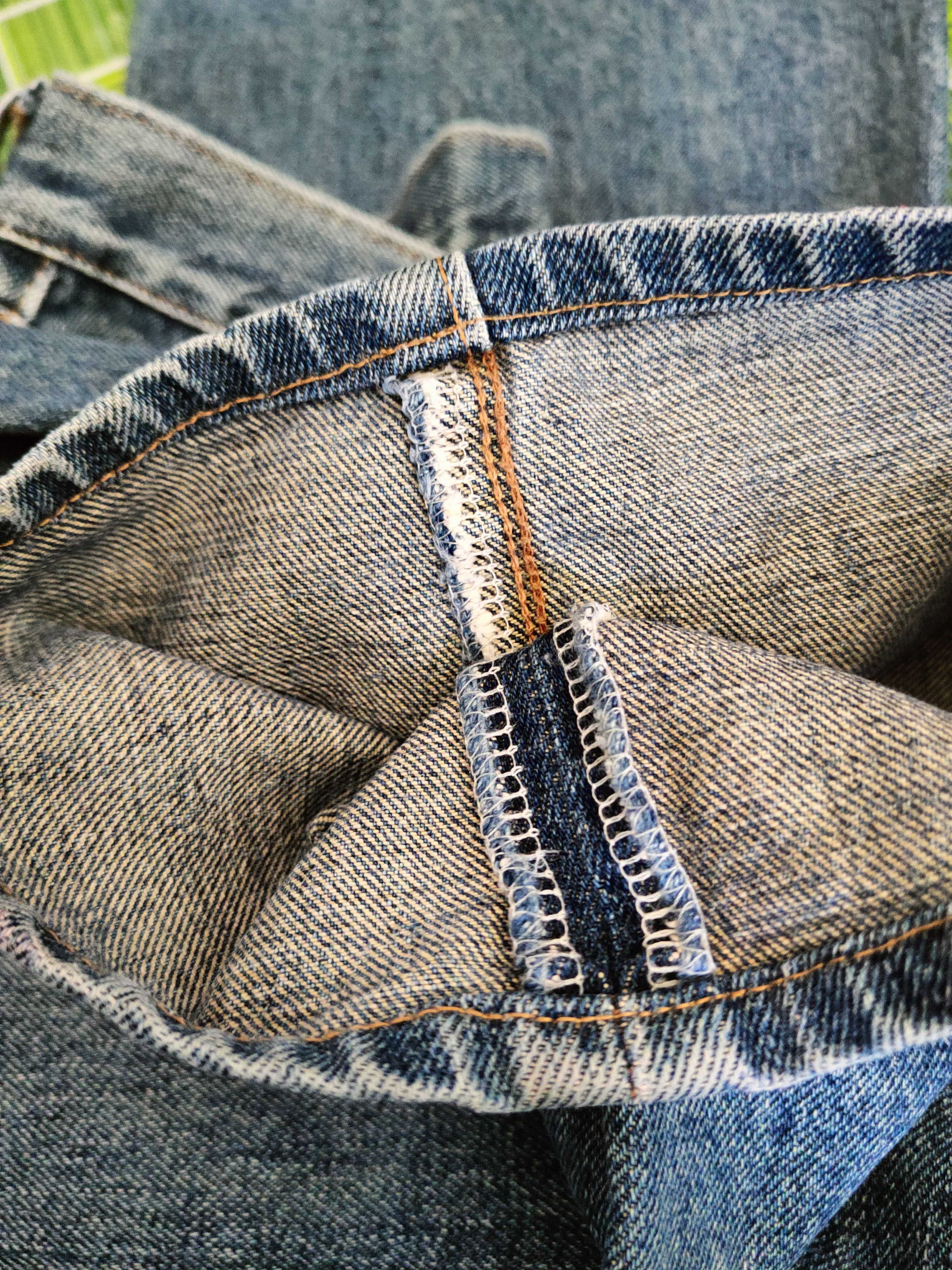 Japanese Brand Bobson Blue Distressed Ripped Jeans #S2886 Size US 33 - 14 Thumbnail