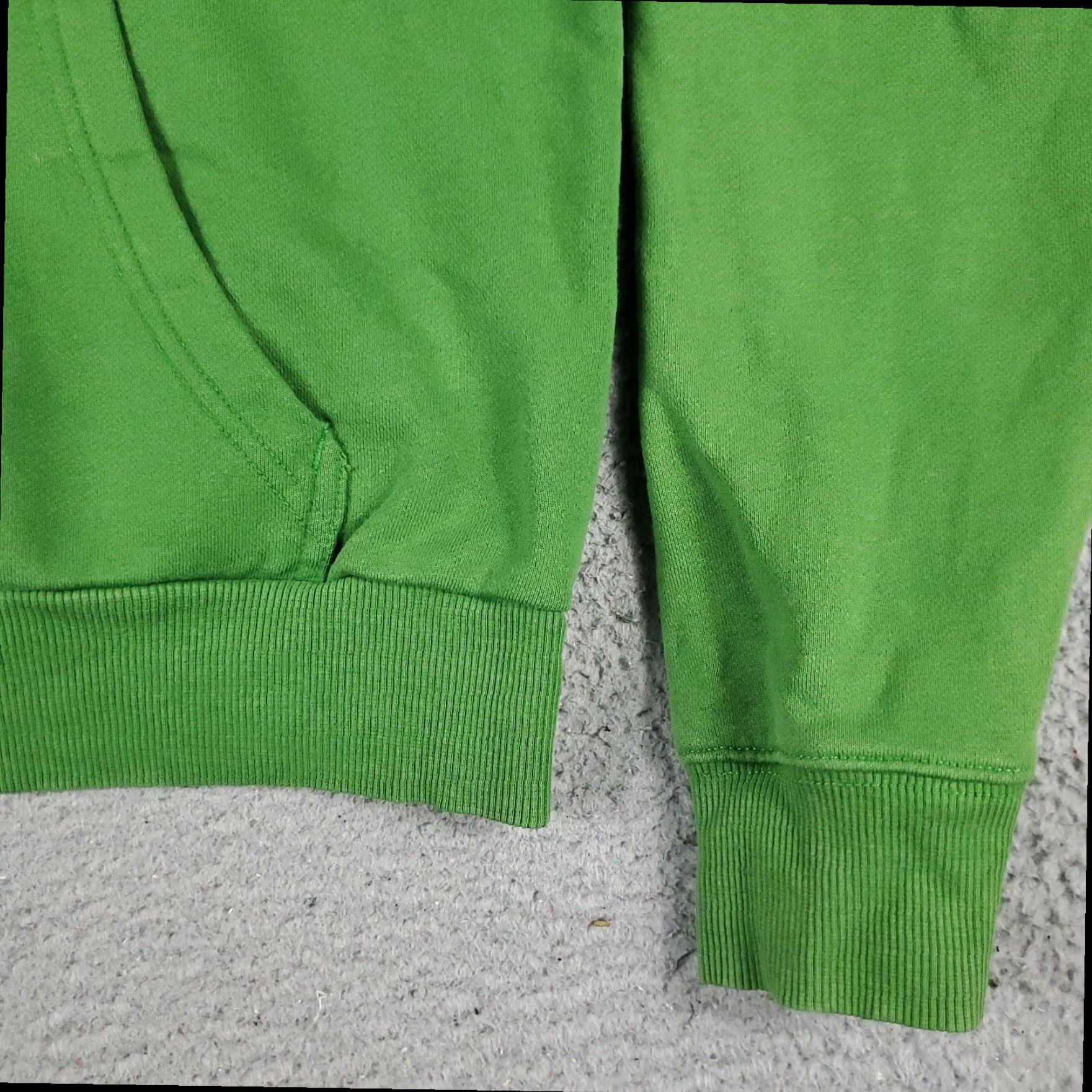 Puma PUMA Hoodie Womens Medium Green Pullover Sweatshirt Cotton Blend Size M / US 6-8 / IT 42-44 - 5 Thumbnail