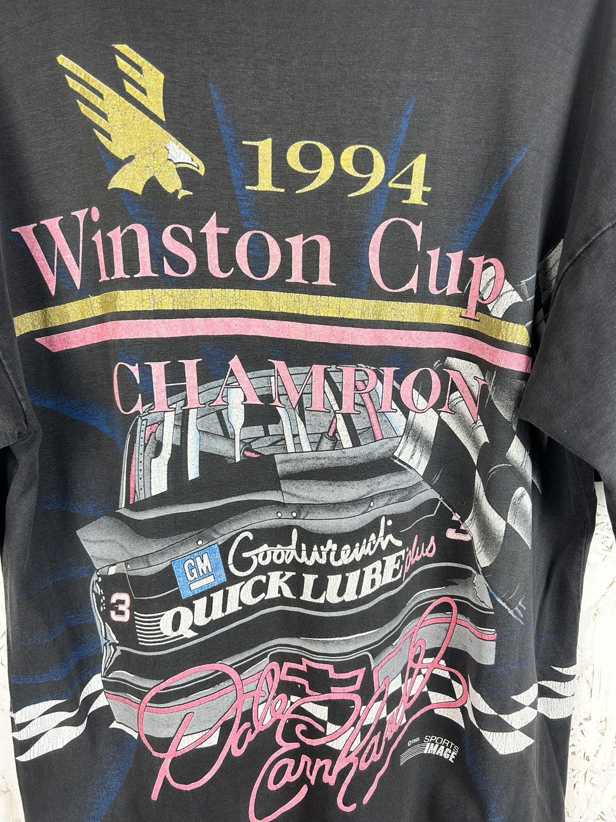 Vintage 90s Nascar 1994 Dale Earnhardt 7 Time Champion AOP T-Shirt L Size US L / EU 52-54 / 3 - 8 Thumbnail