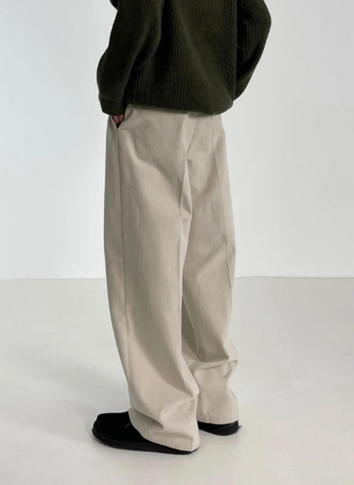 Other Cleanfit Beige Wide-Leg Pants / Trousers Size US 32 / EU 48 - 10 Thumbnail
