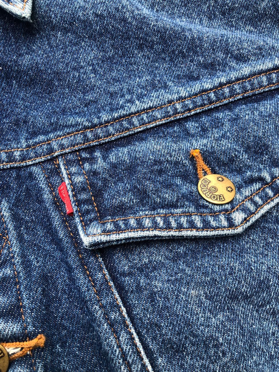 Fiorucci × Vintage Vintage 90s Fiorucci Big Logo Cropped Denim Jacket Size US S / EU 44-46 / 1 - 7 Thumbnail