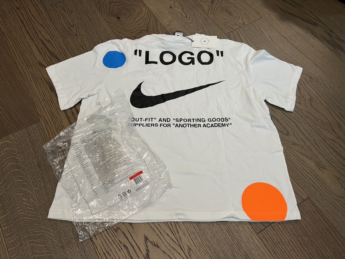 Nike × Off-White Nike x Off-White “Logo” Shirt White Large Size US L / EU 52-54 / 3 - 13 Thumbnail