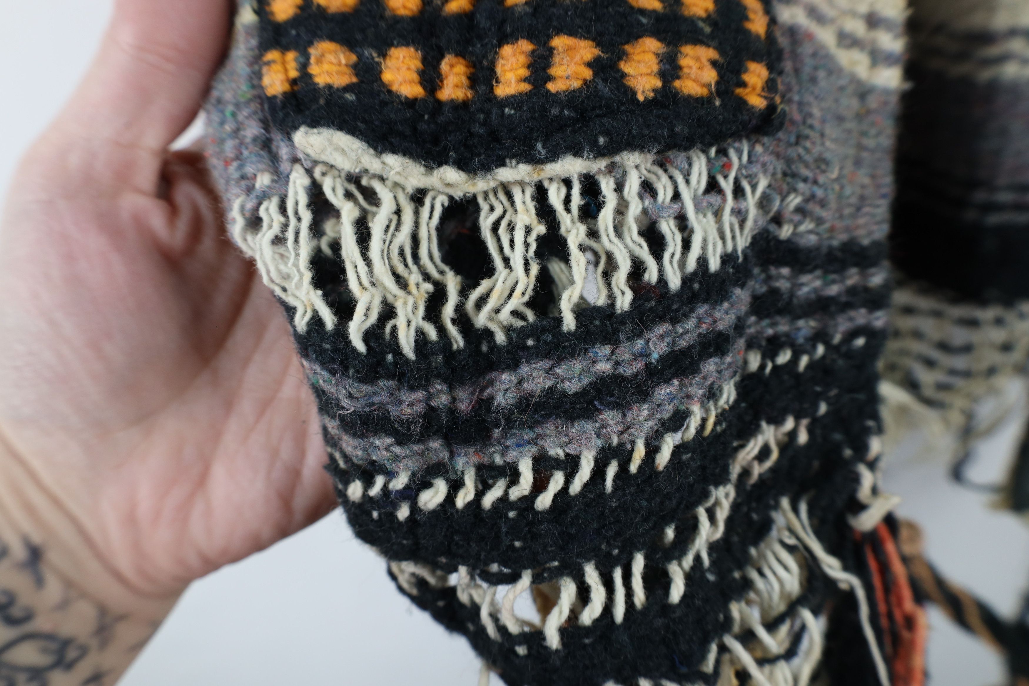 Vintage Vintage 70s Boho Chic Wool Blanket Fringed Open Front Vest Size ONE SIZE - 7 Thumbnail