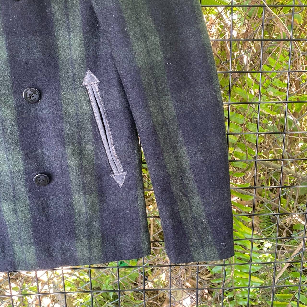 Japanese Brand × Vintage Vintage Japan Wool Checkered Board Peacoat Size M / US 6-8 / IT 42-44 - 4 Thumbnail