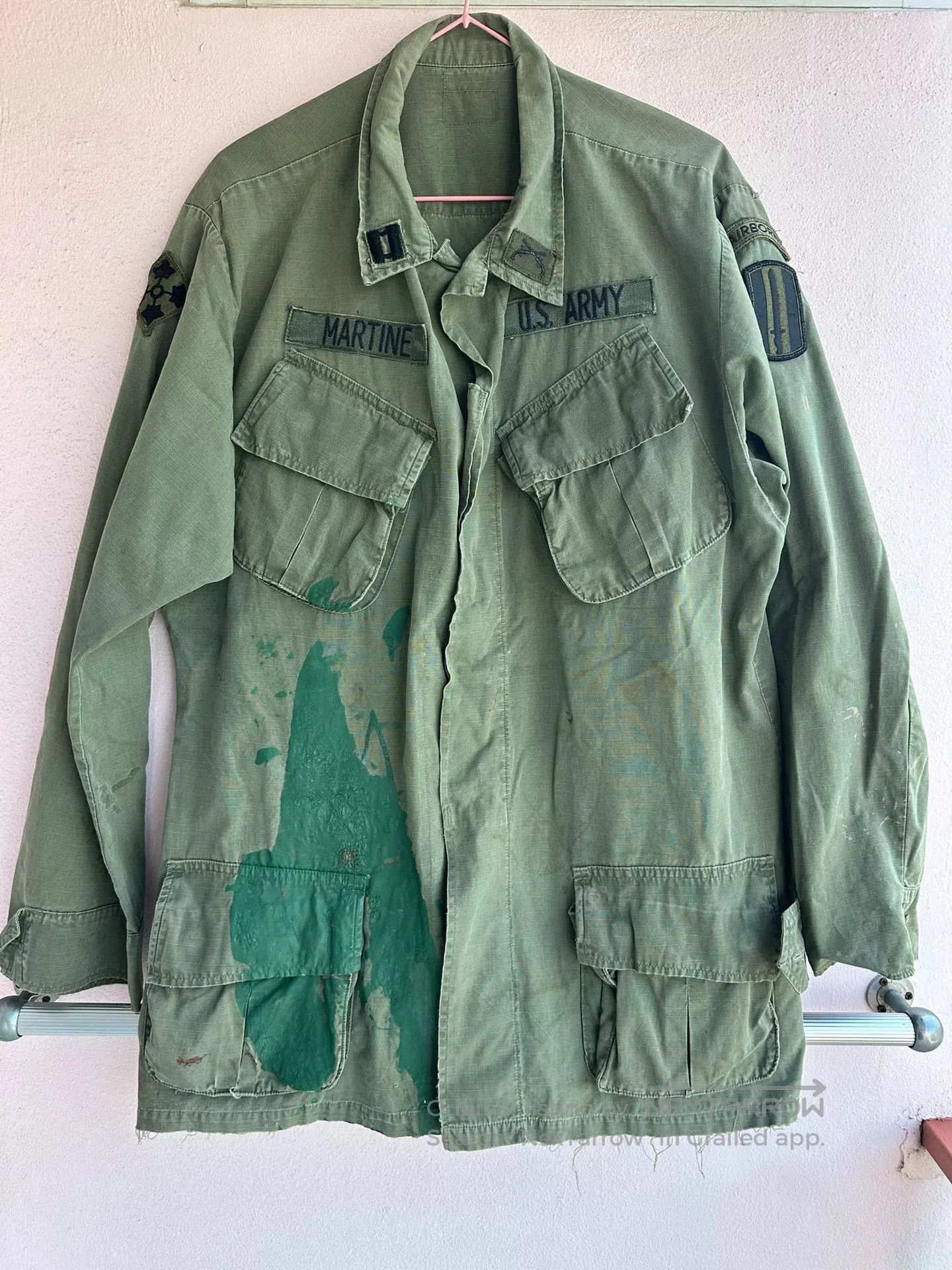 Vintage 1960s Vintage Vietnam War TCU Combat Shirt. Size US XXL / EU 58 / 5 - 1 Thumbnail