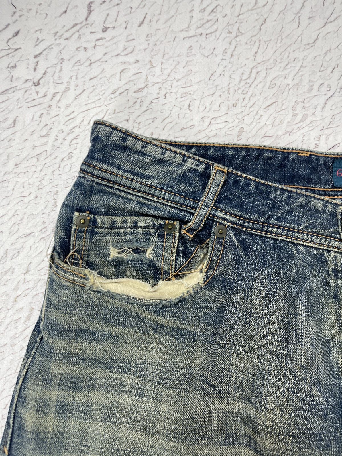 Japanese Brand × RAGEBLUE Rageblue Japanese distressed vintage denim jeans pants Size US 32 / EU 48 - 9 Thumbnail