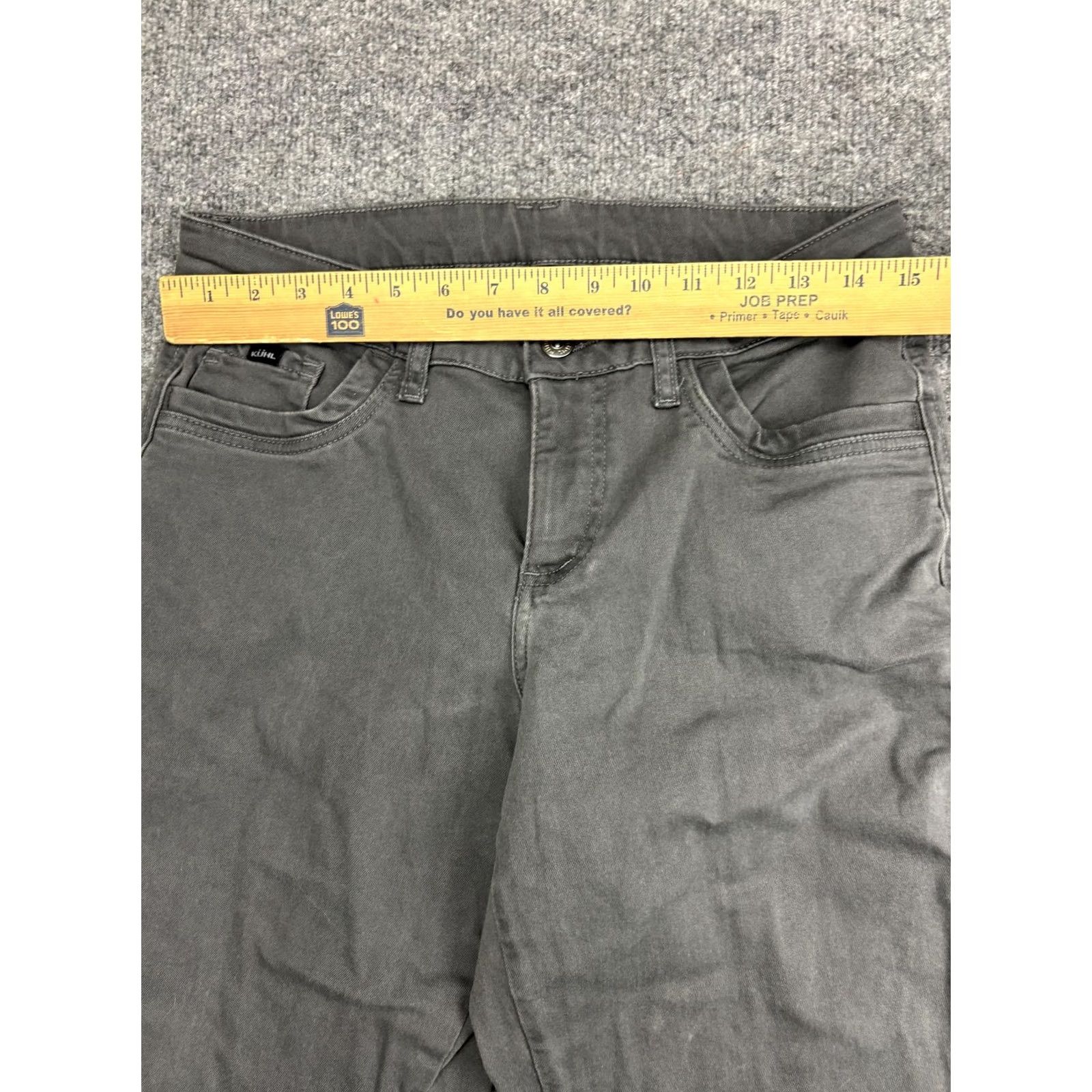 Vintage KÜHL Jeans Womens 8 Gray Straight Adjustable Waist Denim Casual Outdoor Shirt Pants? Size 30" / US 8 / IT 44 - 3 Thumbnail