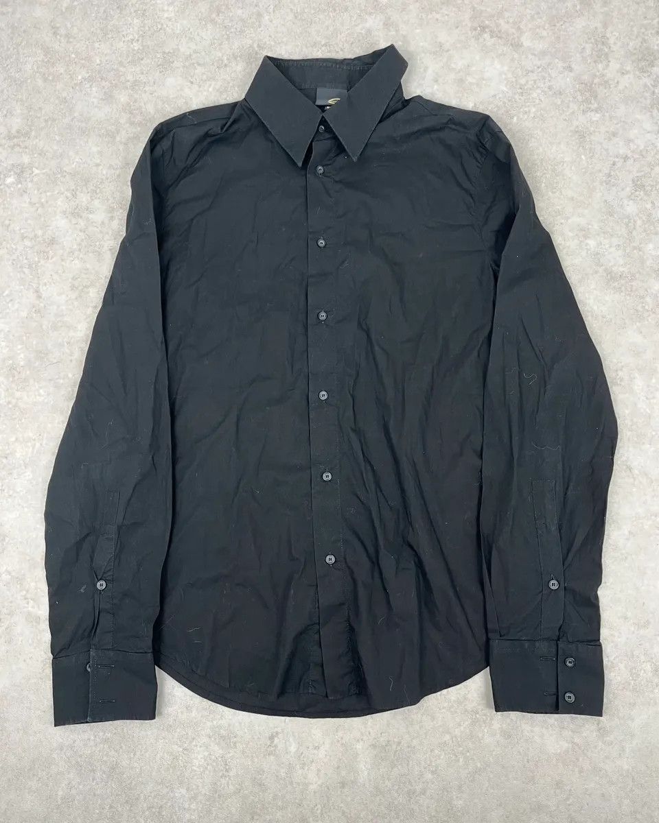 Roberto Cavalli 2000s Cavalli Peacock Black Shirt Size US M / EU 48-50 / 2 - 4 Thumbnail