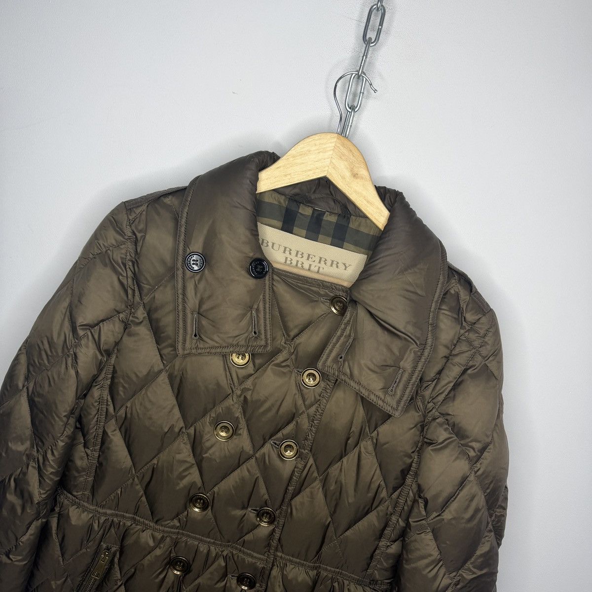 Burberry Burberry Puffer Down Jacket Coat Avant Garde Khaki Green Size M / US 6-8 / IT 42-44 - 4 Thumbnail
