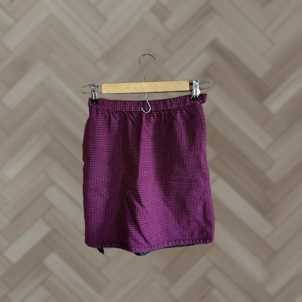 Saks Fifth Avenue VINTAGE Saks Fifth Avenue Womens Purple A-Line Wool Skirt Size 4 Size 27" / US 4 / IT 40 - 1 Thumbnail