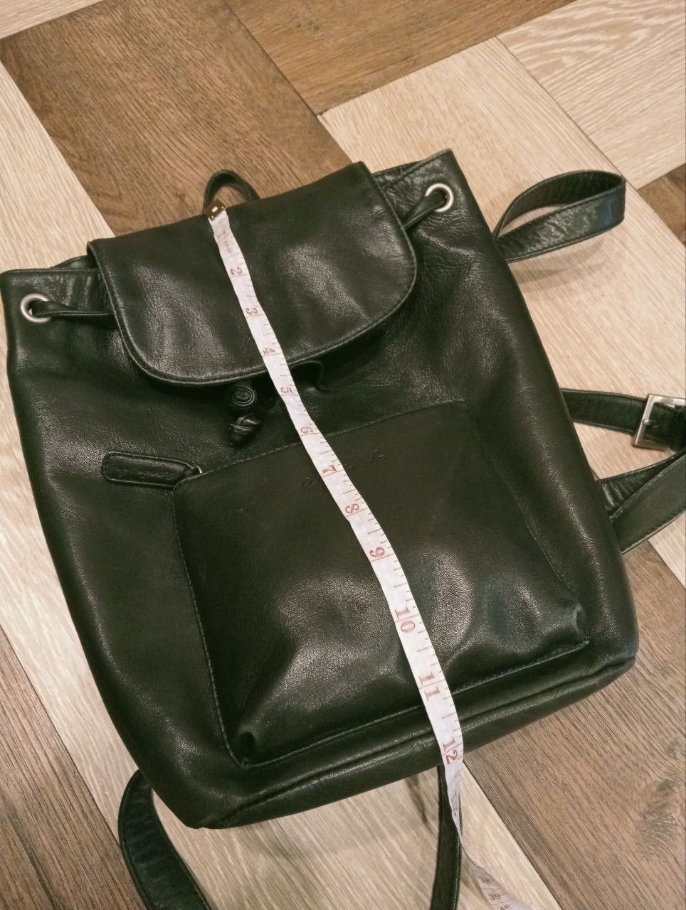 agnes b. AGNES B. LEATHER BACKPACK - BLACK Size ONE SIZE - 16 Thumbnail