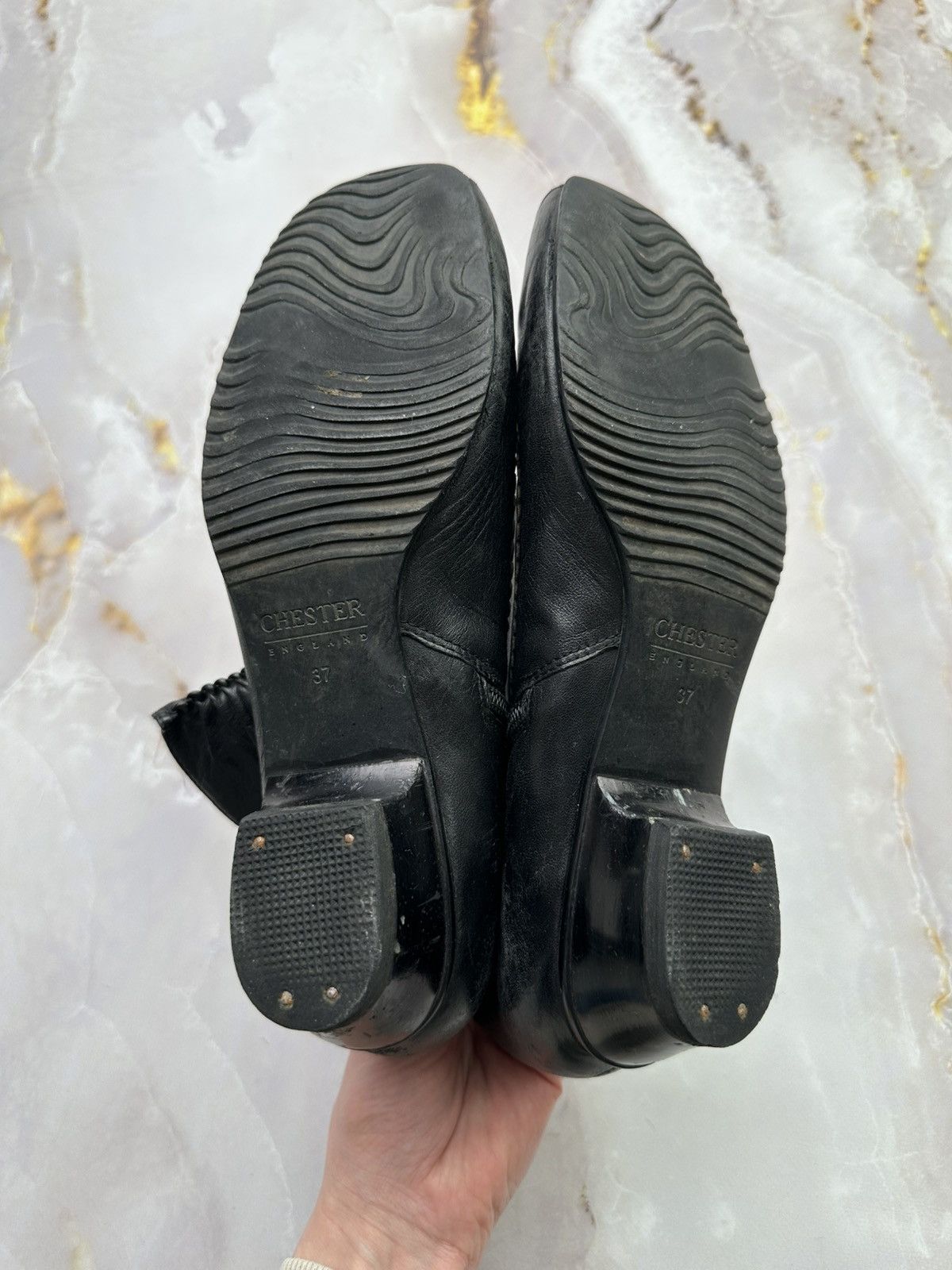Japanese Brand Vintage Leather Boots (E1) Size US 7 / IT 37 - 6 Thumbnail