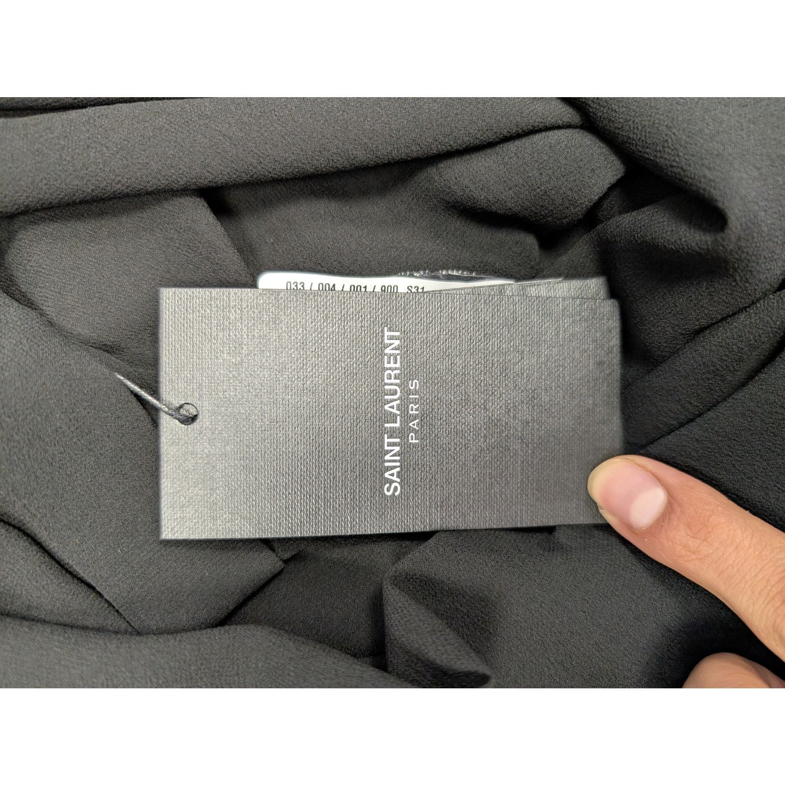 Saint Laurent Paris o1rshd1 Chemise Detail Ragla Georgette De Soie Lavee Shirt Size US M / EU 48-50 / 2 - 17 Thumbnail