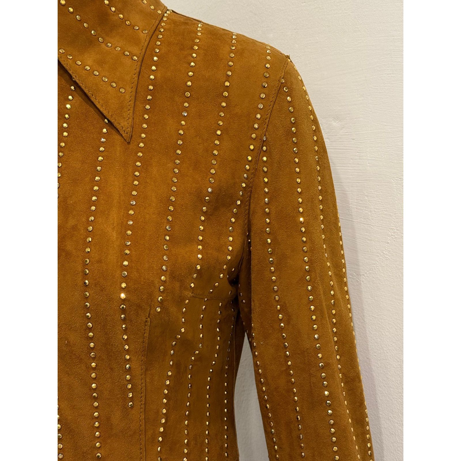 Dolce & Gabbana 2001 Dolce & Gabbana studded embellished suede jacket Size M / US 6-8 / IT 42-44 - 7 Thumbnail